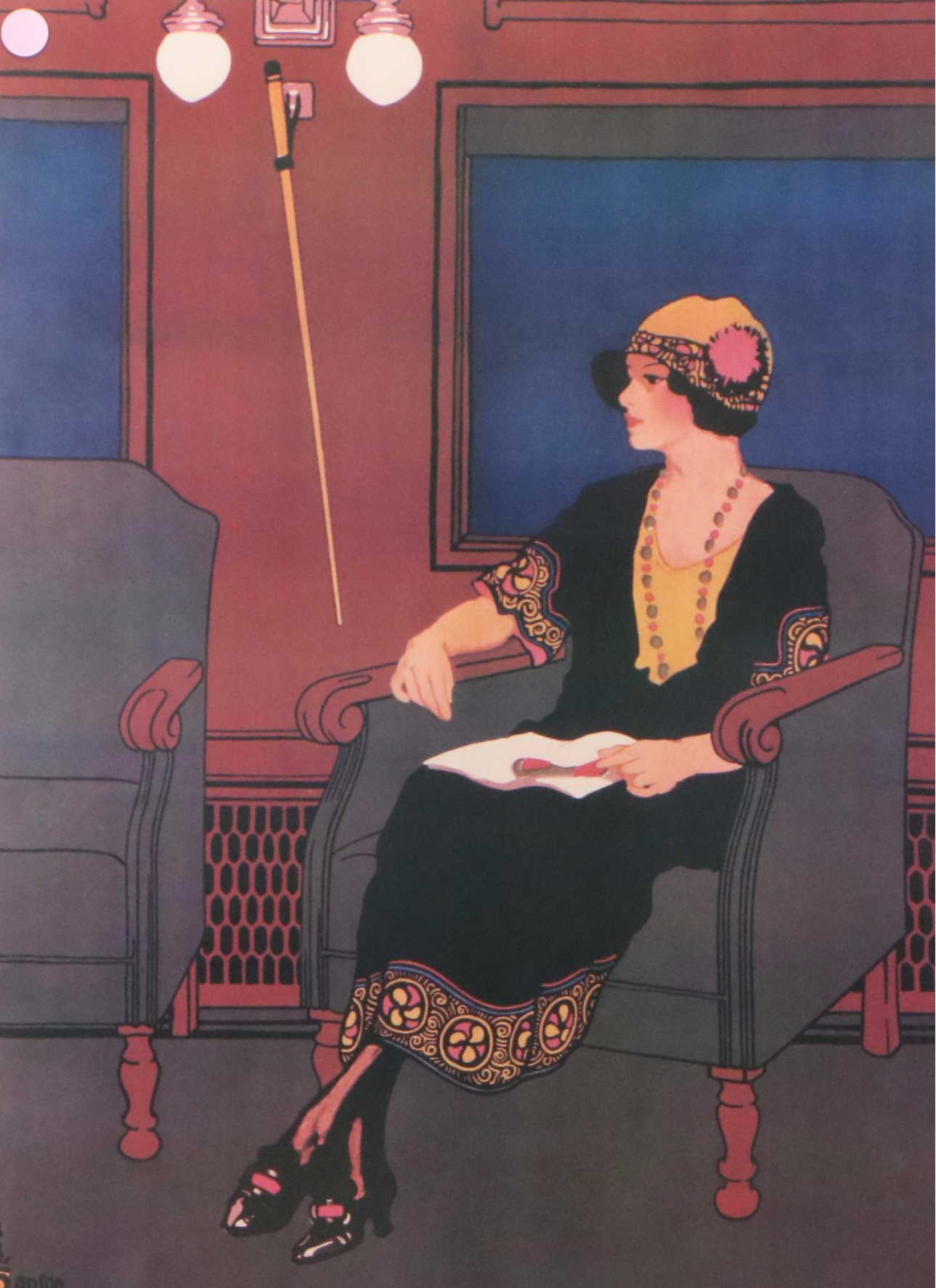 North Shore Line Offset Lithograph Poster "Comfort"