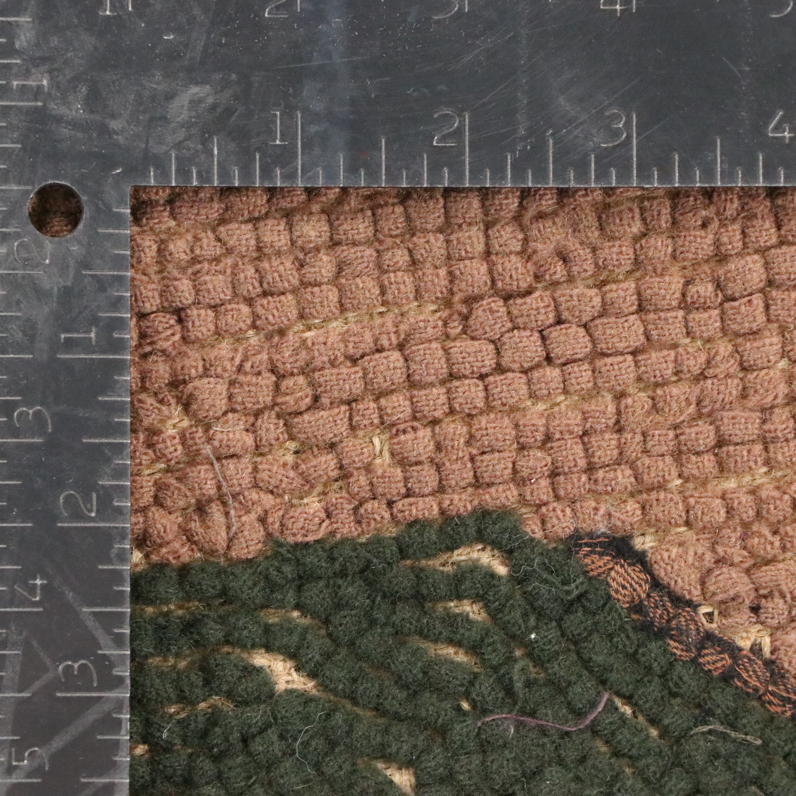 1'11 x 3'2 Handmade Hooked Cow Accent Rug