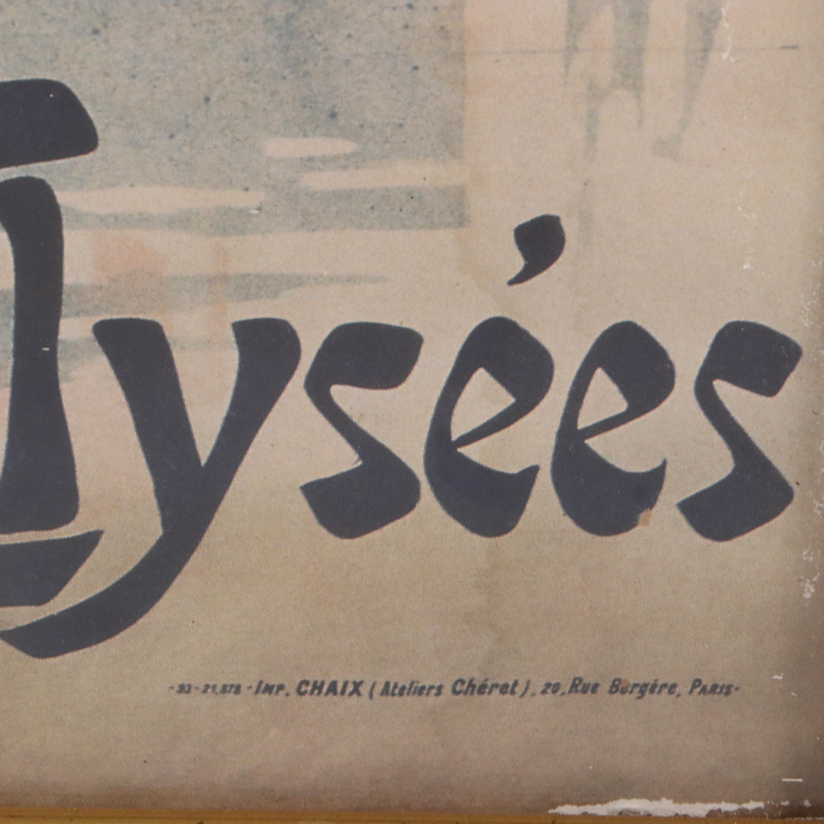 Offset Lithograph After Jules Cheret "Palais de Glace, Champs-Élysées"