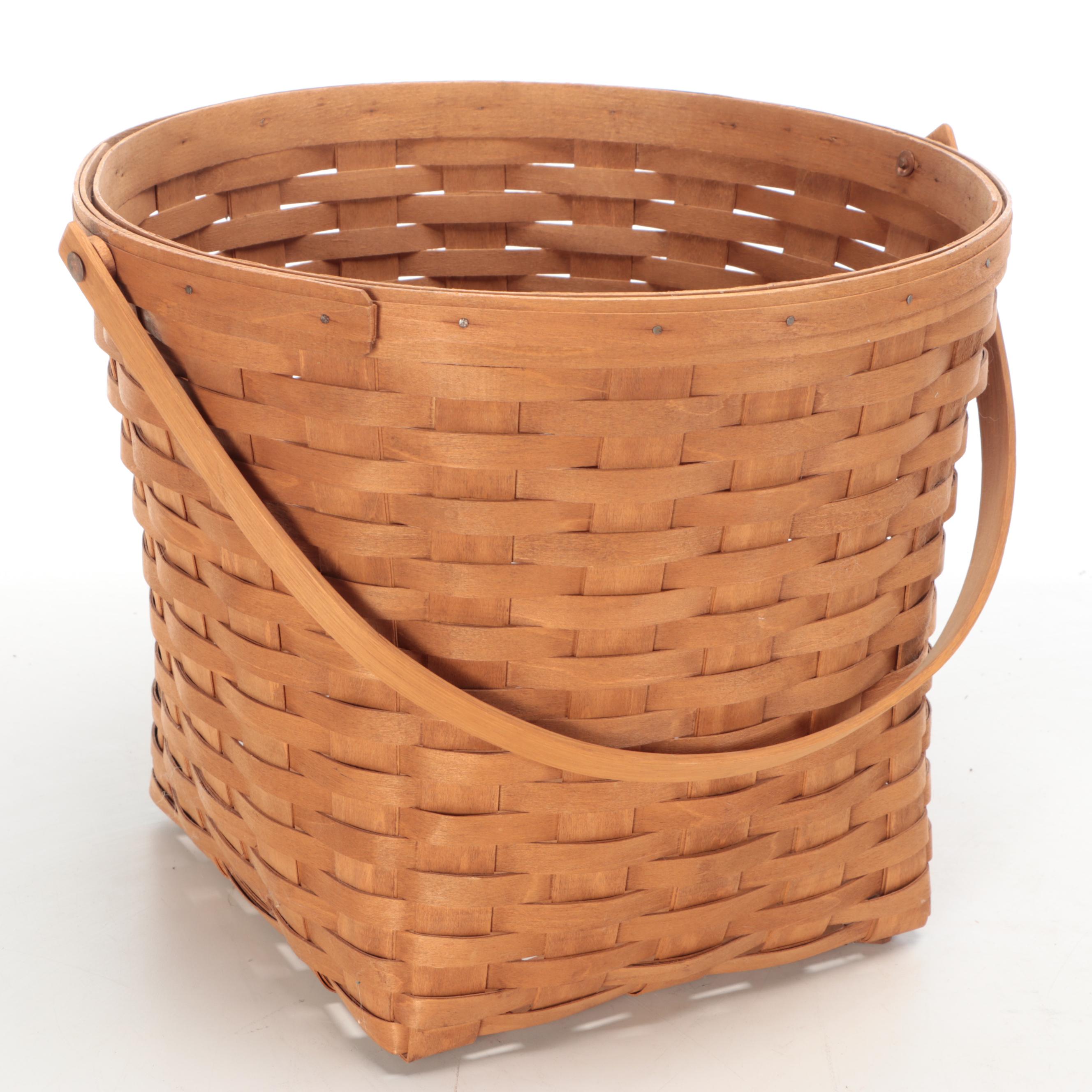 Ohio Made Longaberger Hand-Woven Wood Baskets