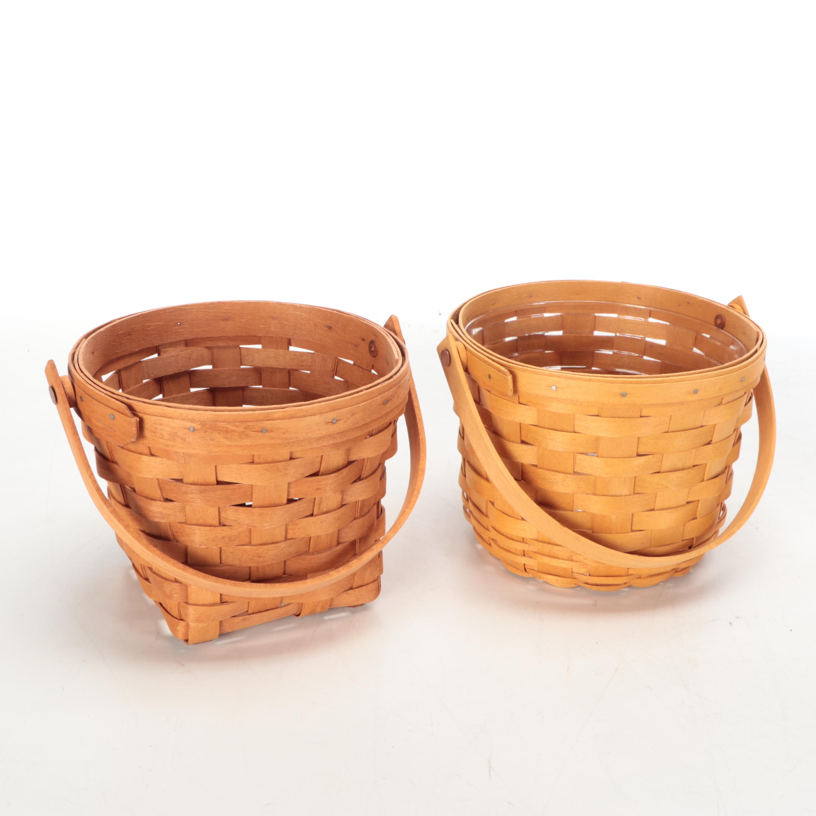 Ohio Made Longaberger Hand-Woven Wood Baskets
