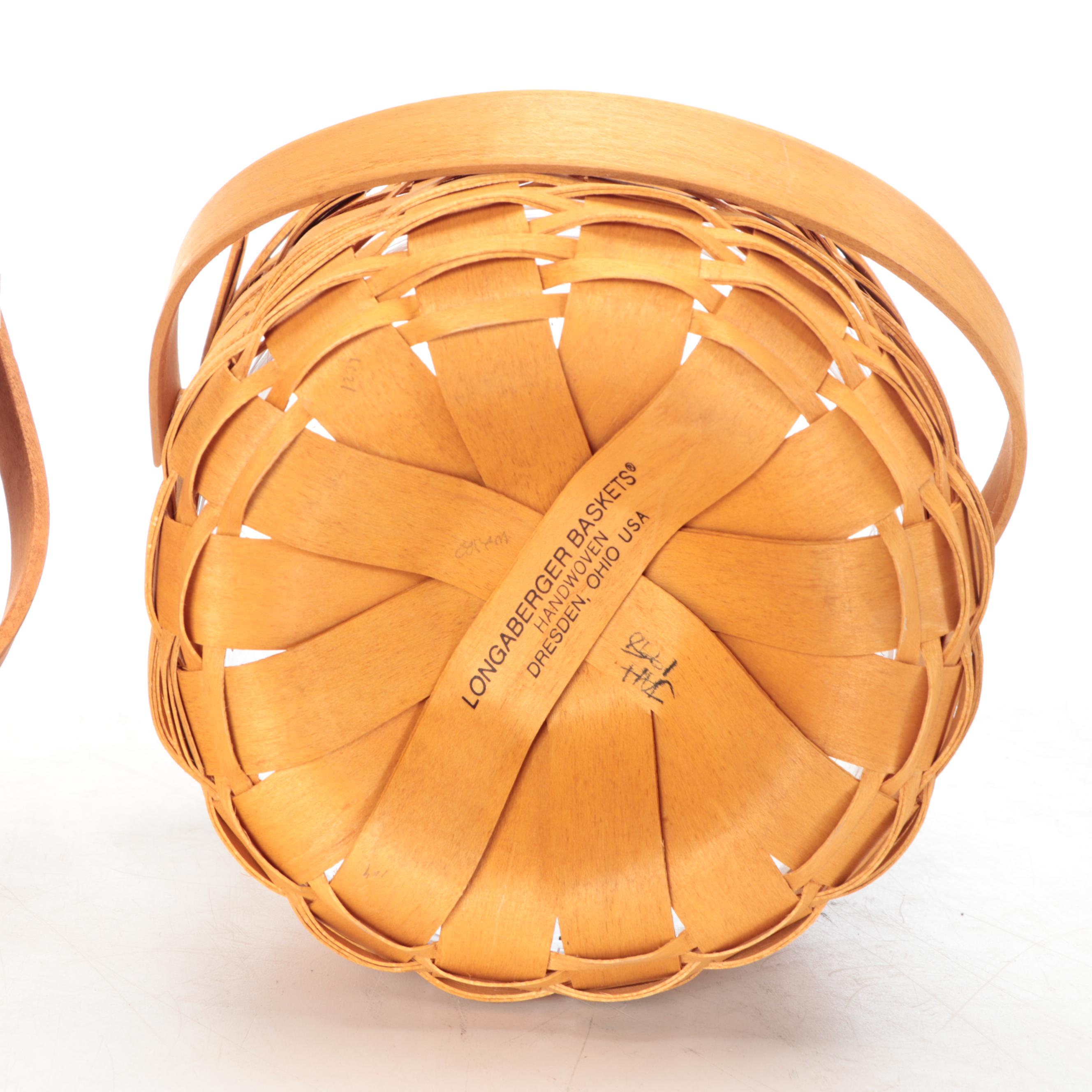 Ohio Made Longaberger Hand-Woven Wood Baskets