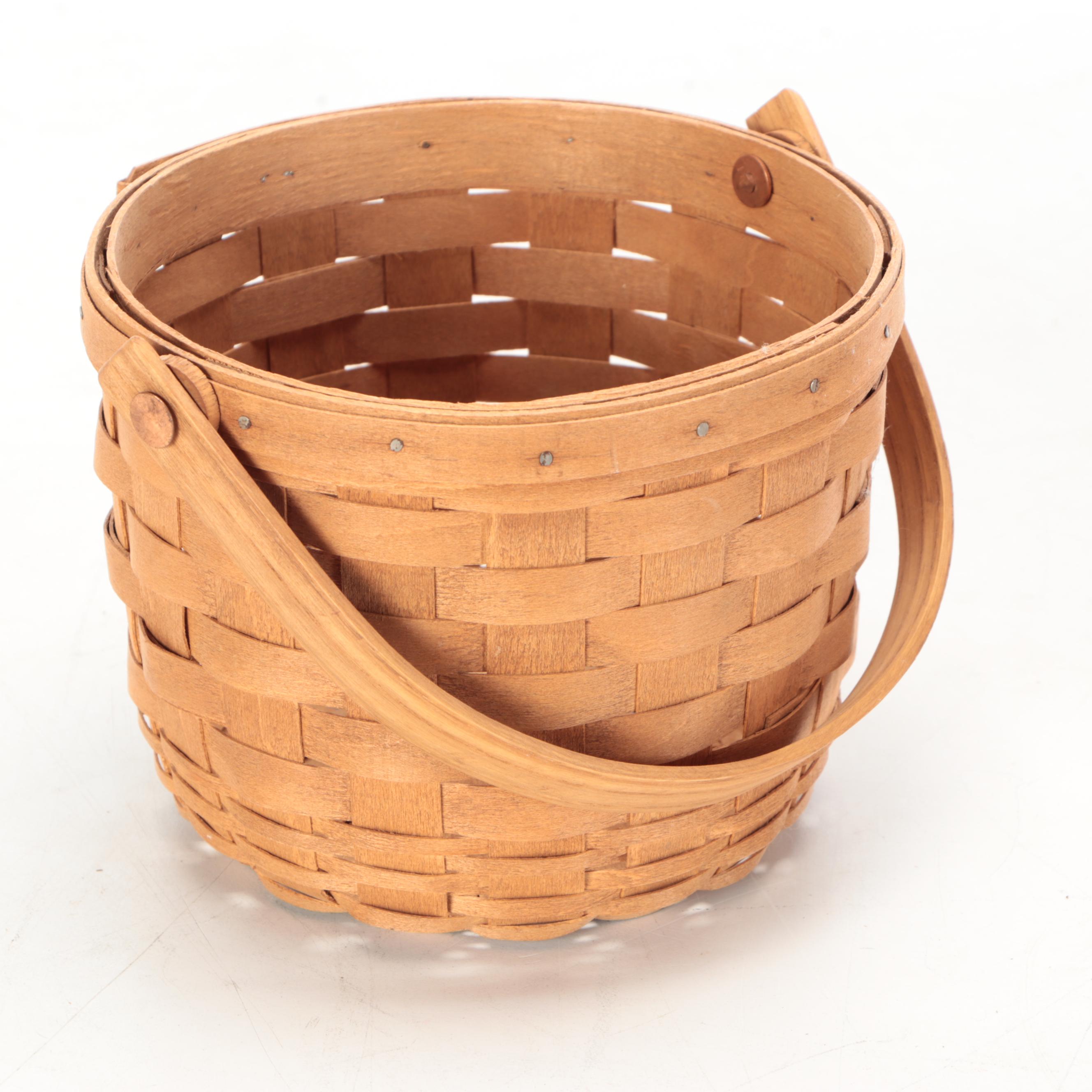 Ohio Made Longaberger Hand-Woven Wood Baskets