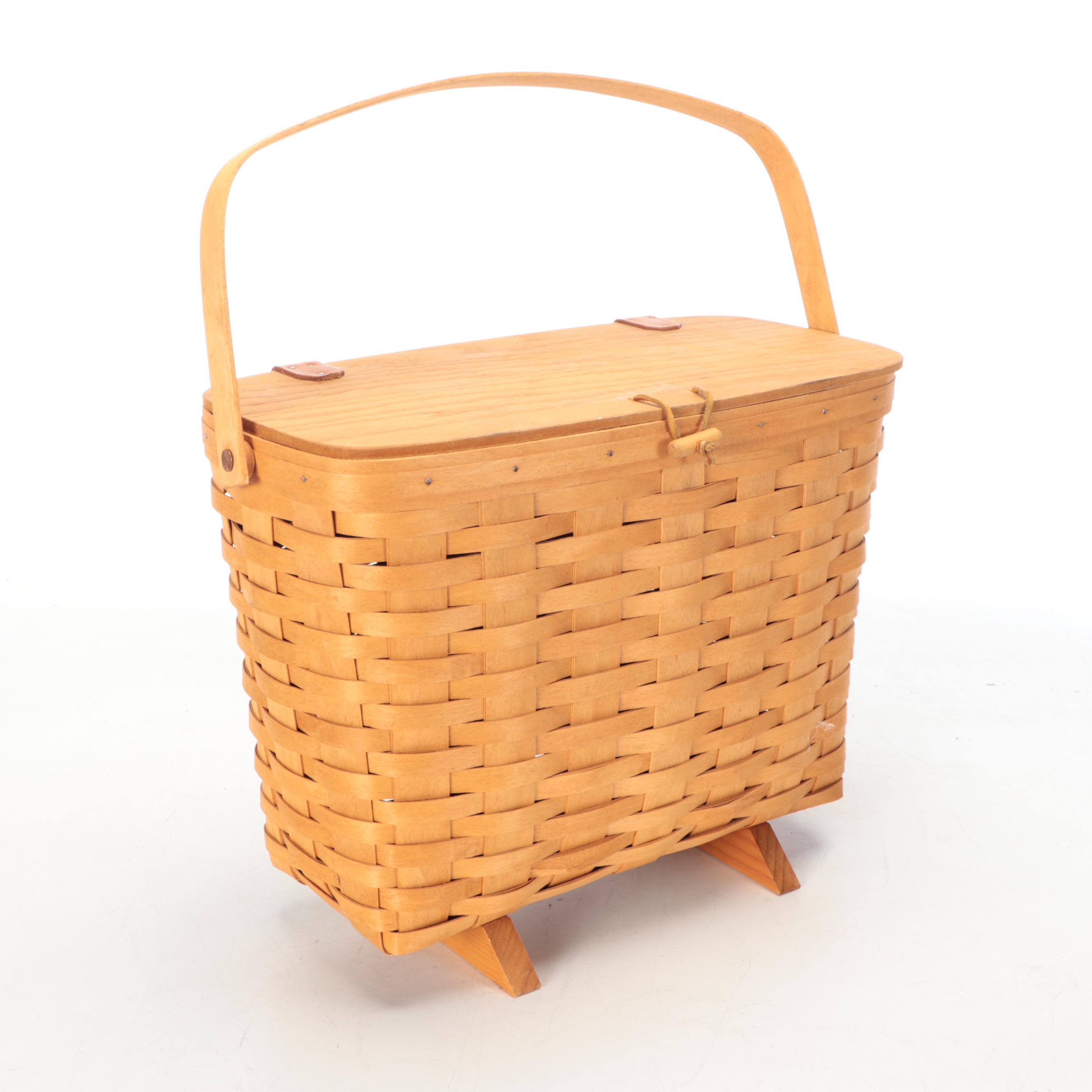 Ohio Made Longaberger Hand-Woven Wood Baskets