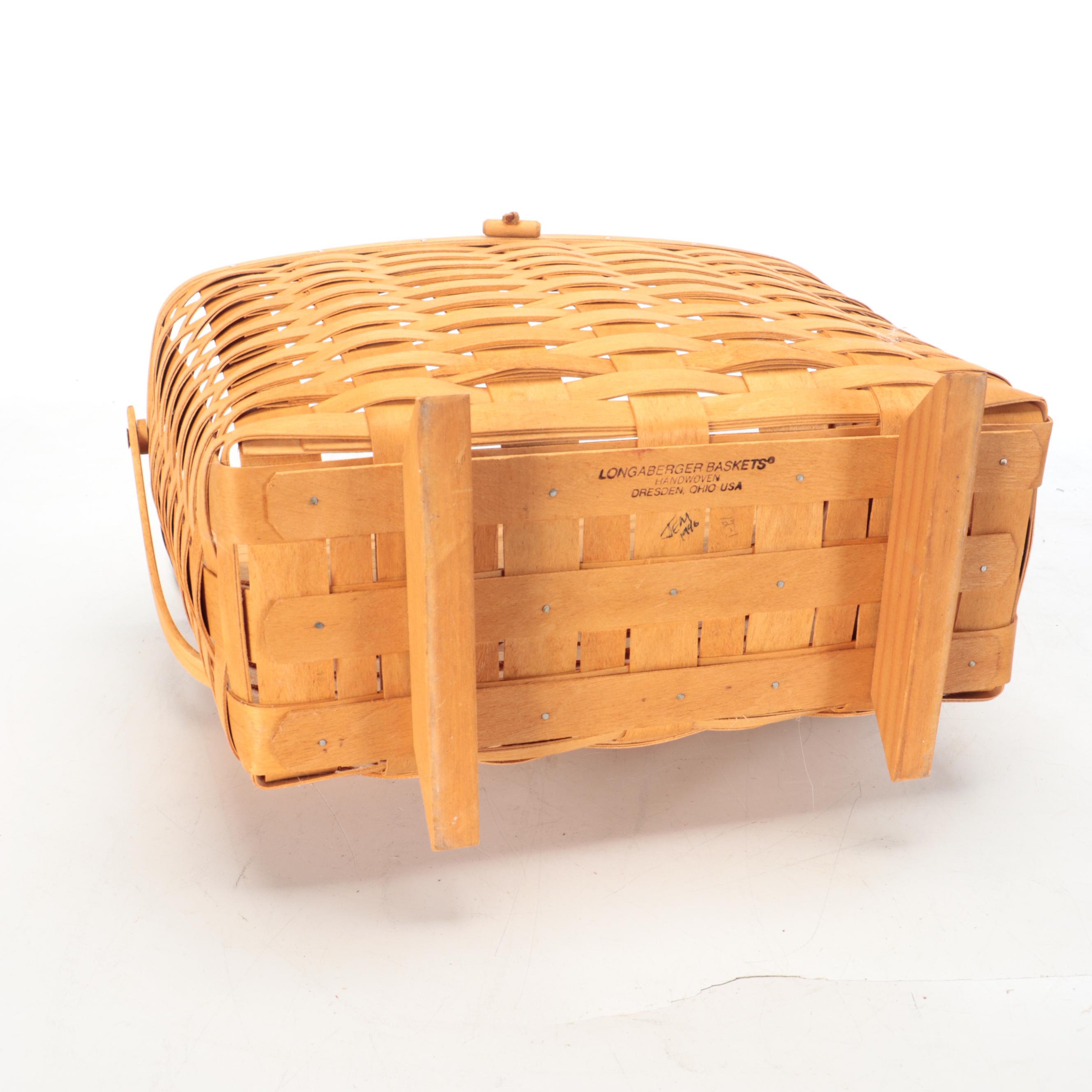 Ohio Made Longaberger Hand-Woven Wood Baskets
