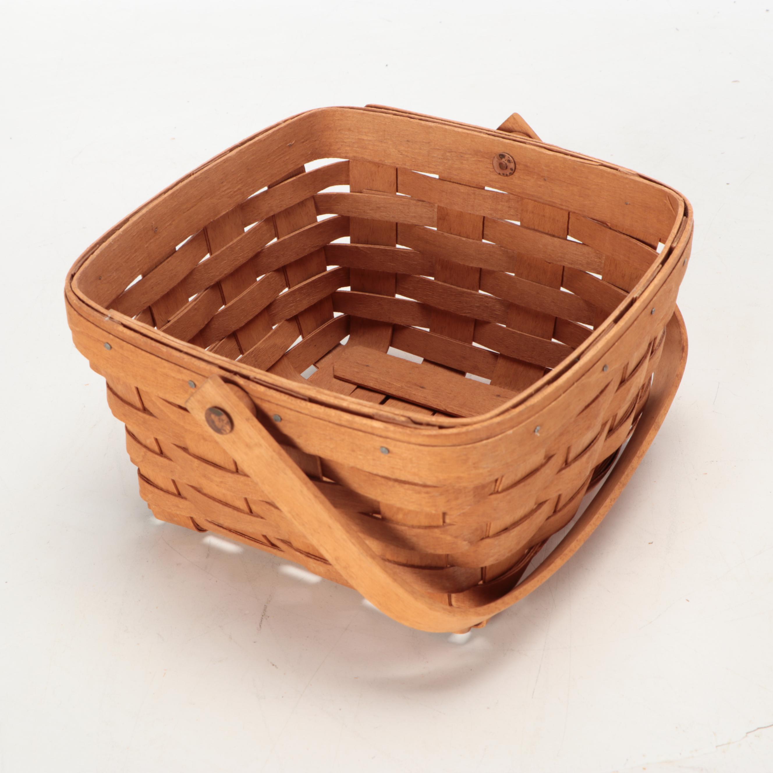 Ohio Made Longaberger Hand-Woven Wood Baskets