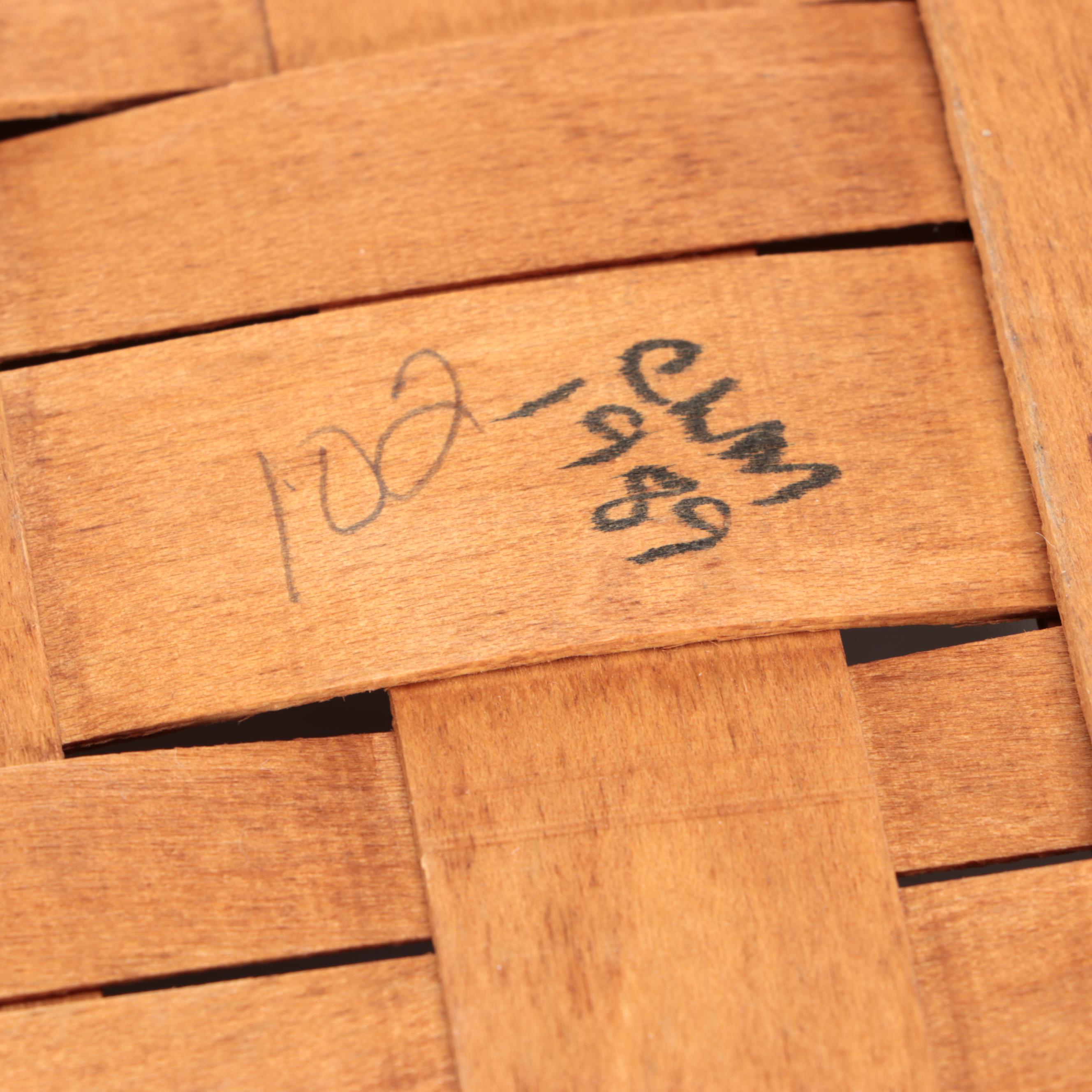 Ohio Made Longaberger Hand-Woven Wood Baskets