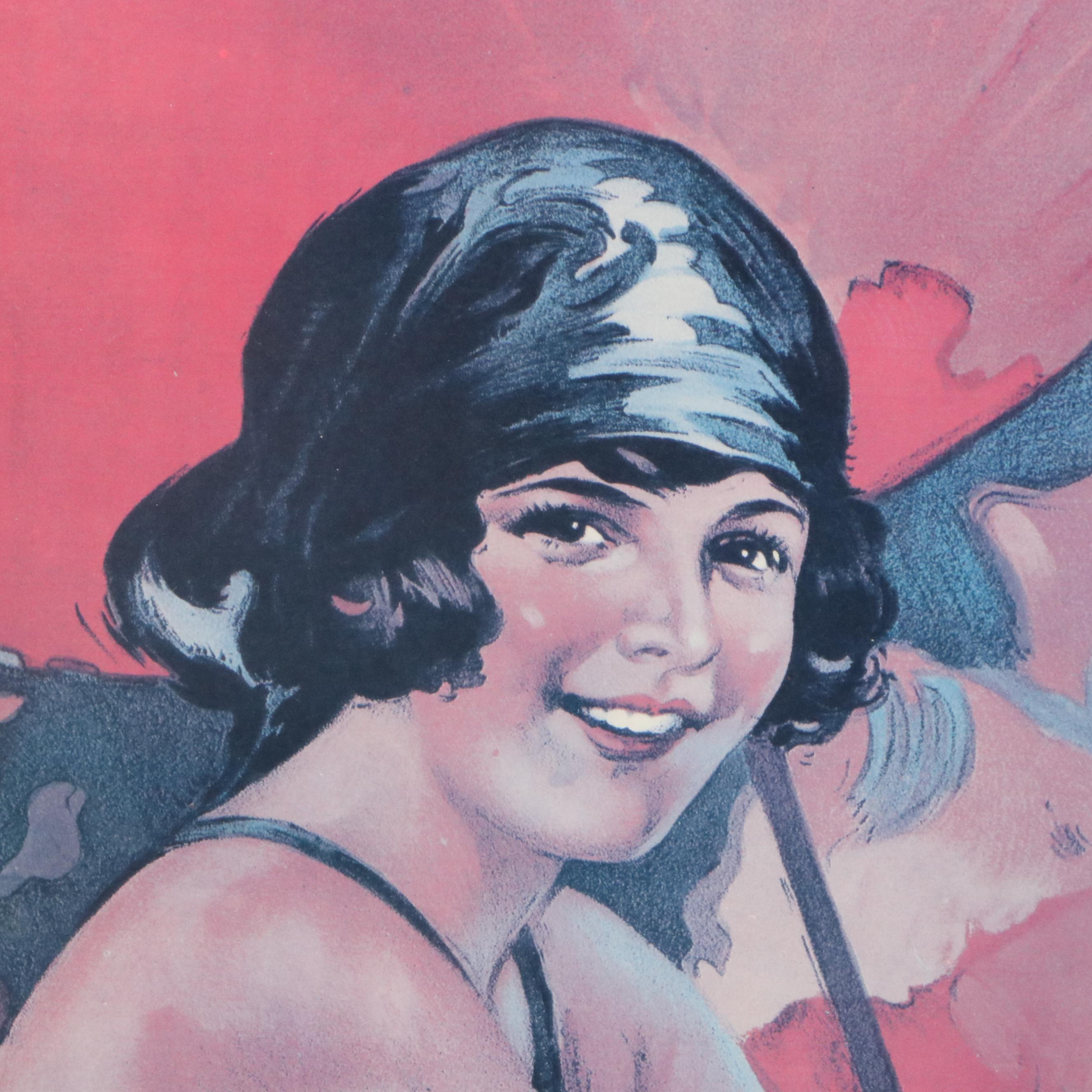 South Shore Line Offset Lithograph Poster "The Dunes Beaches"