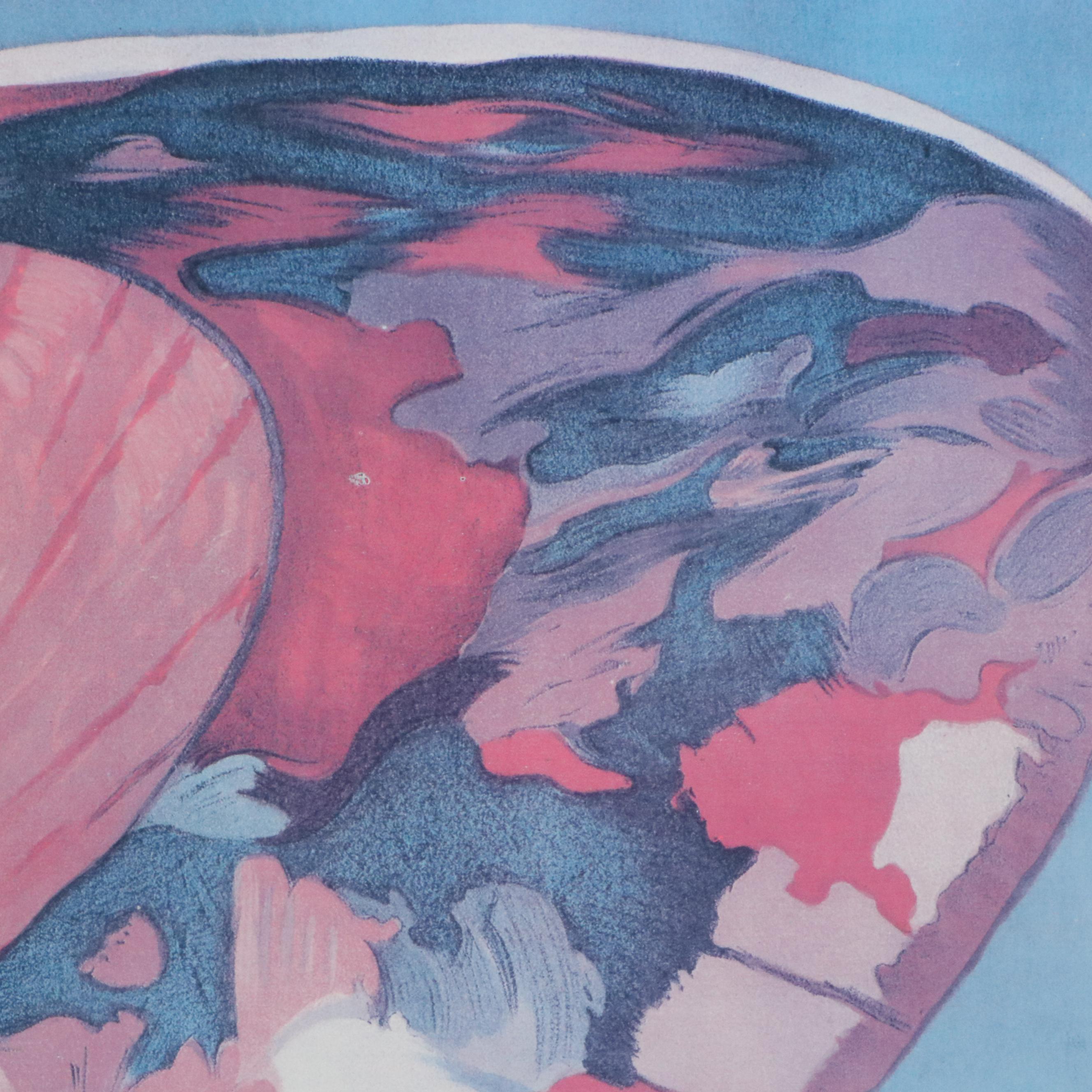 South Shore Line Offset Lithograph Poster "The Dunes Beaches"