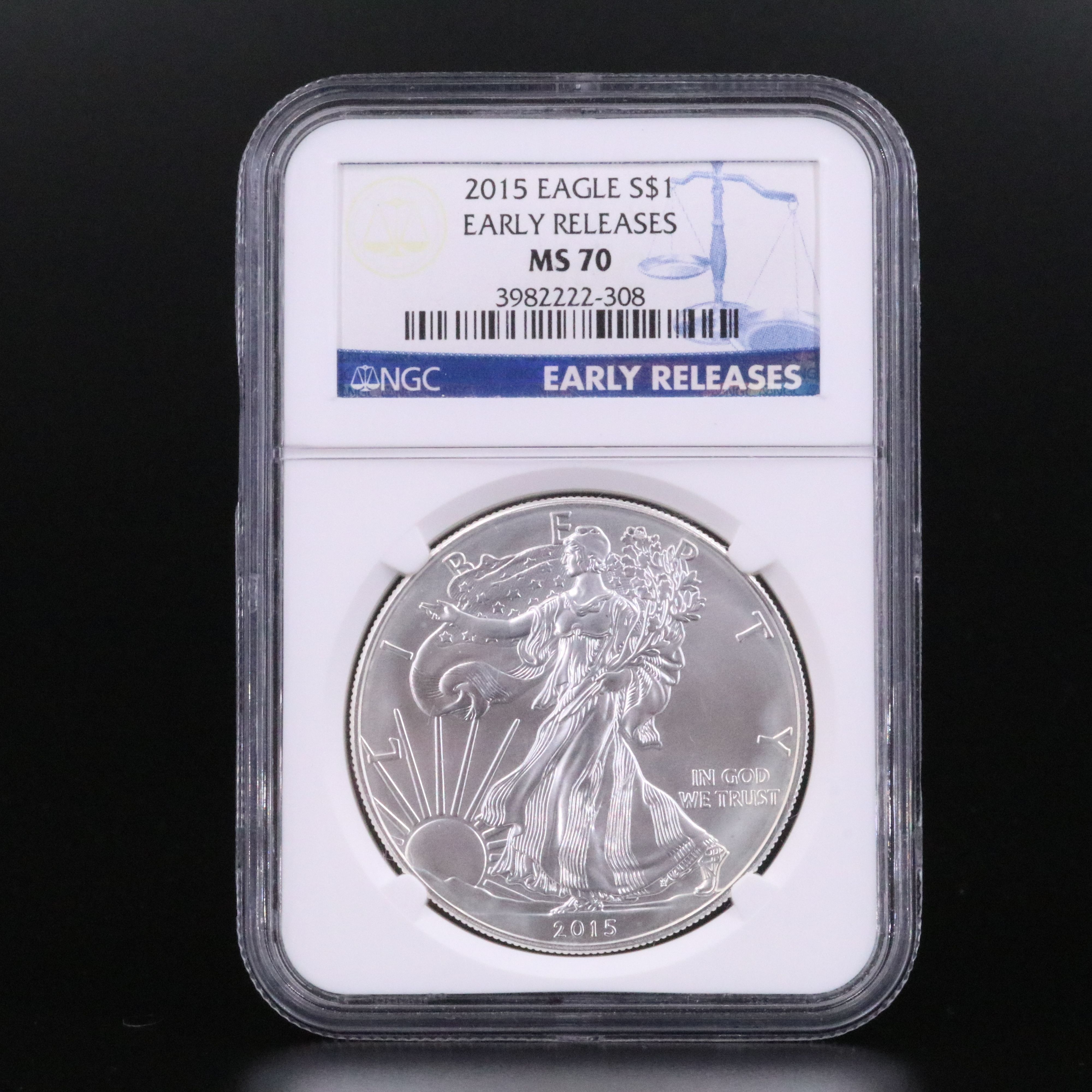 NGC MS 70 Early Release 2015 U.S. Silver Eagle