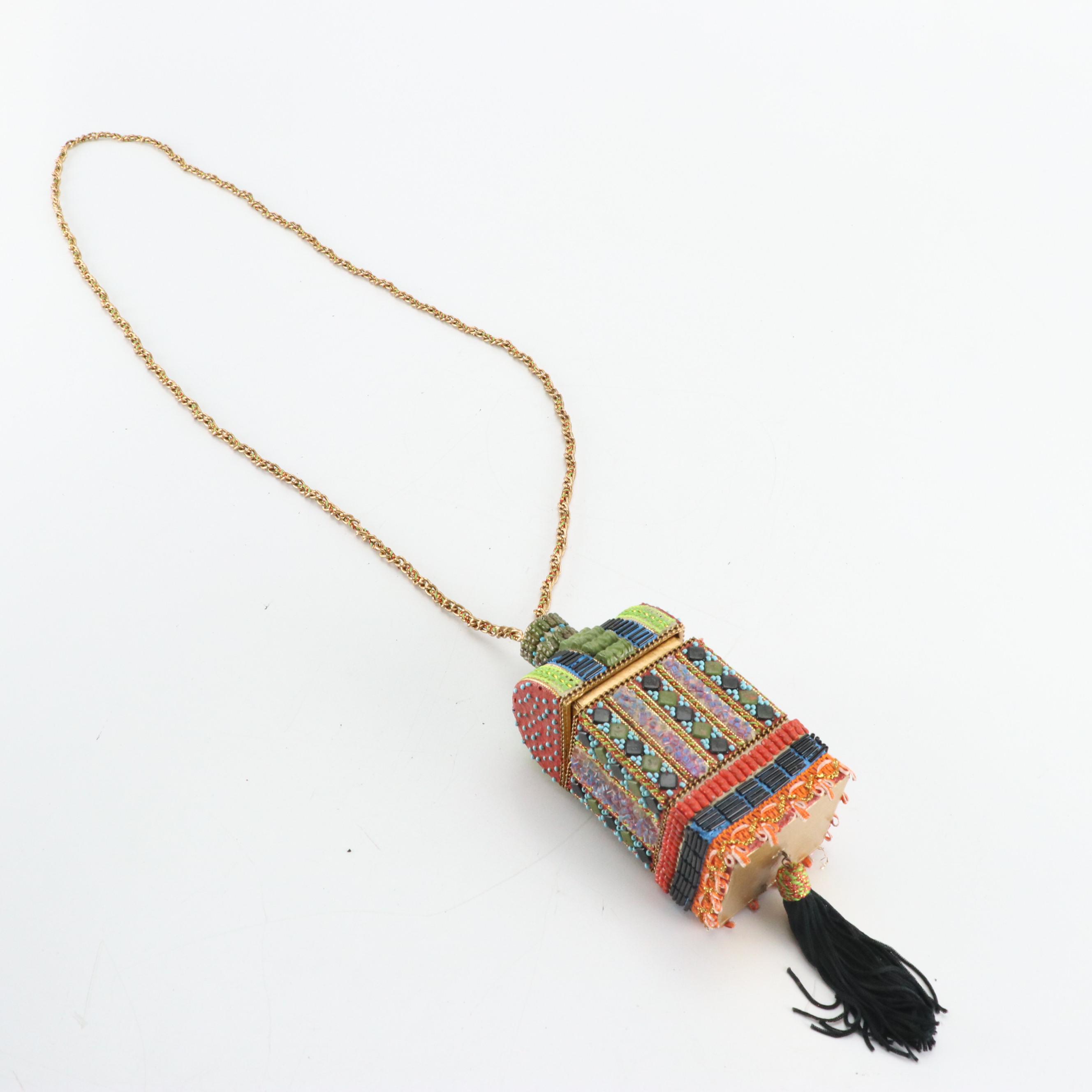 Mary Frances Vintage Multicolor Beaded Mini Bag