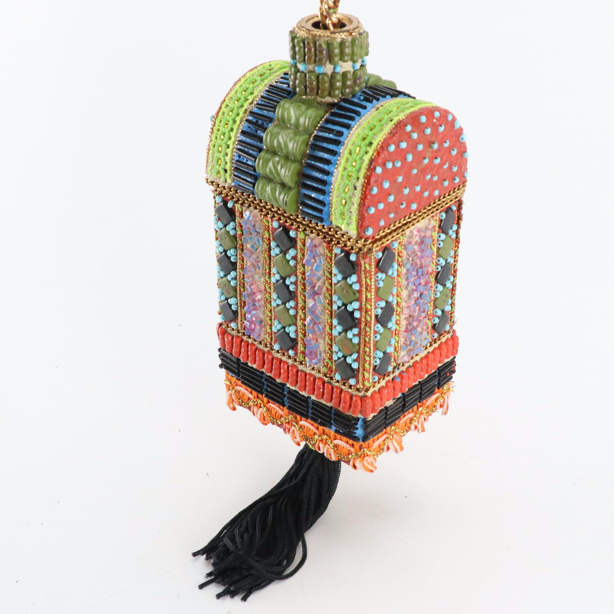 Mary Frances Vintage Multicolor Beaded Mini Bag