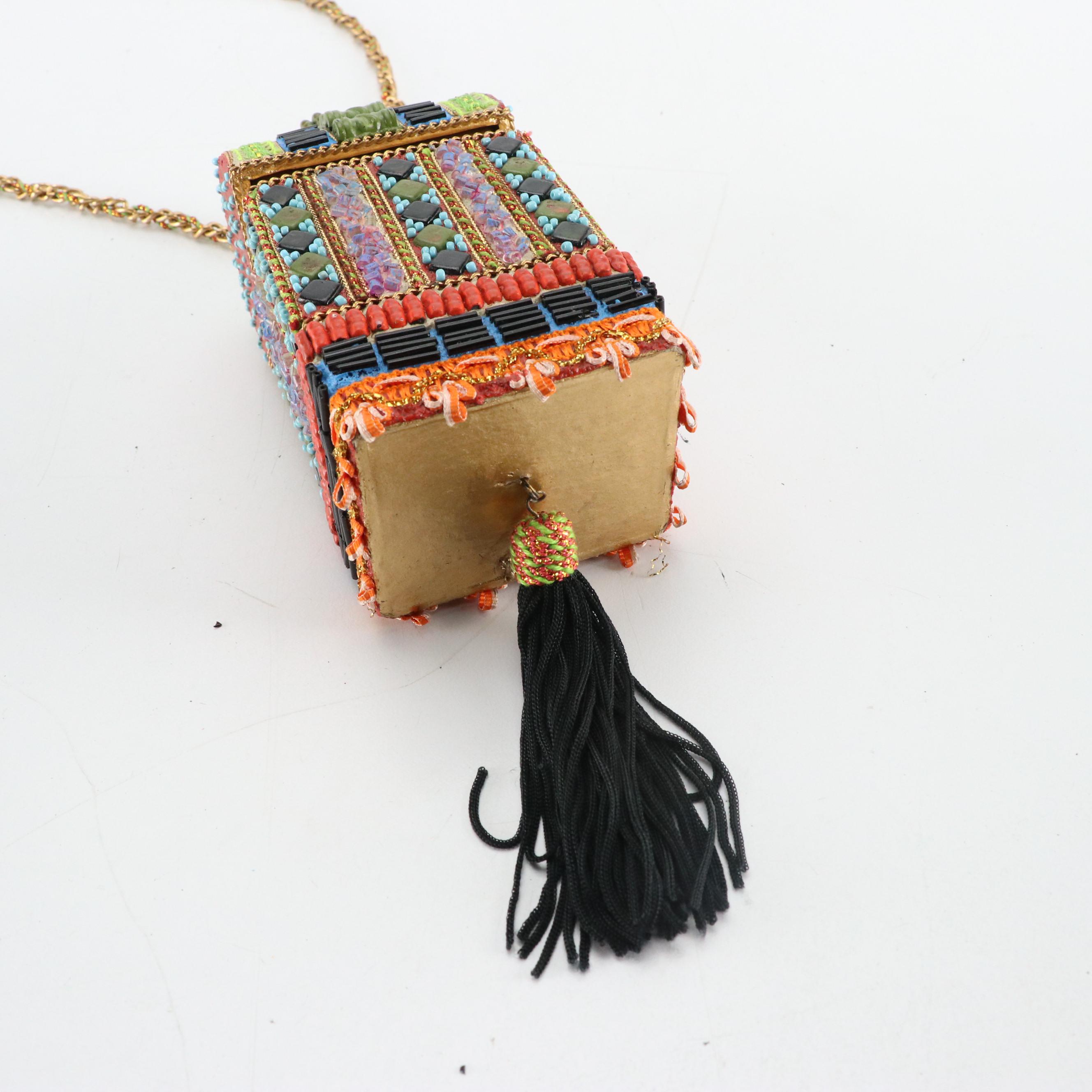 Mary Frances Vintage Multicolor Beaded Mini Bag
