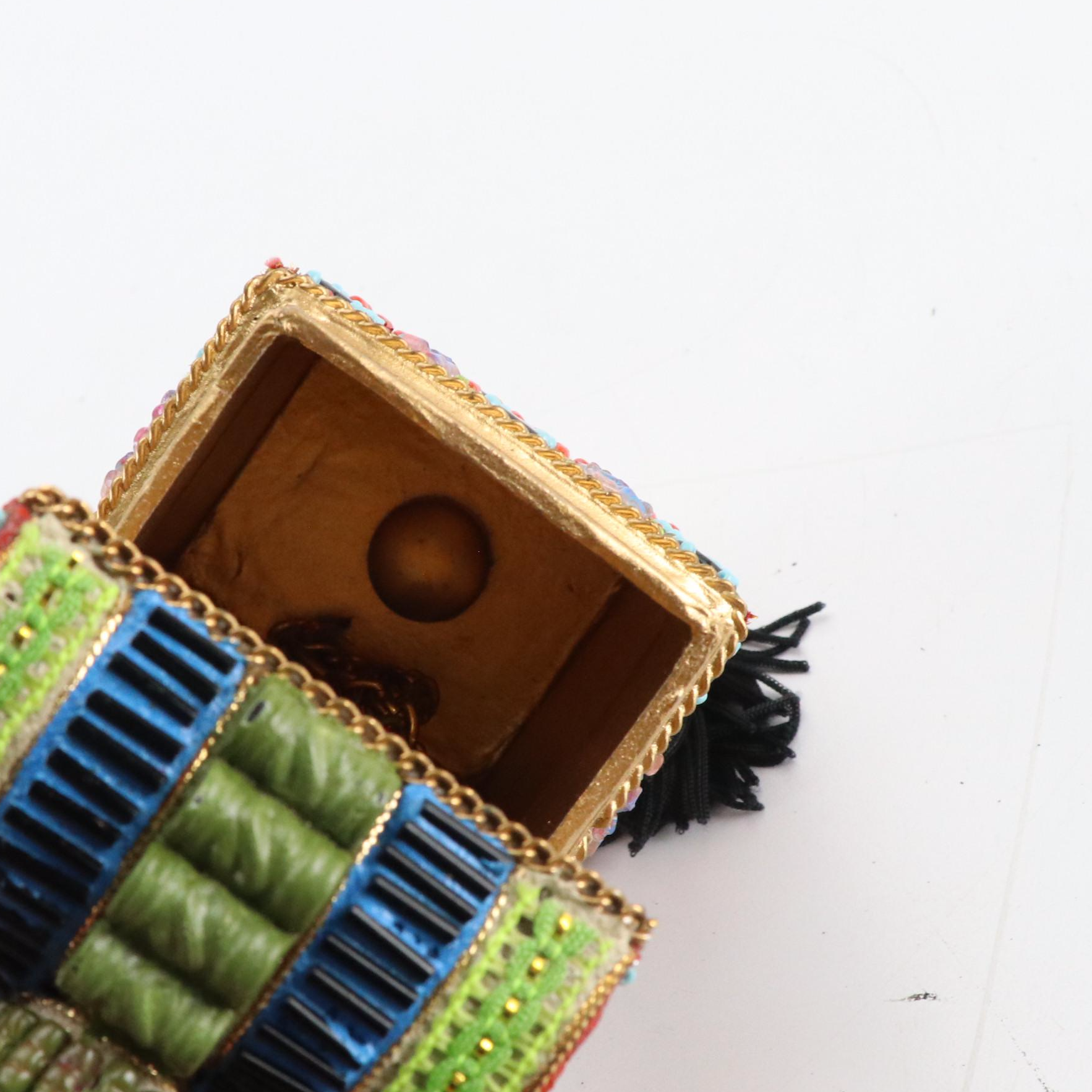 Mary Frances Vintage Multicolor Beaded Mini Bag