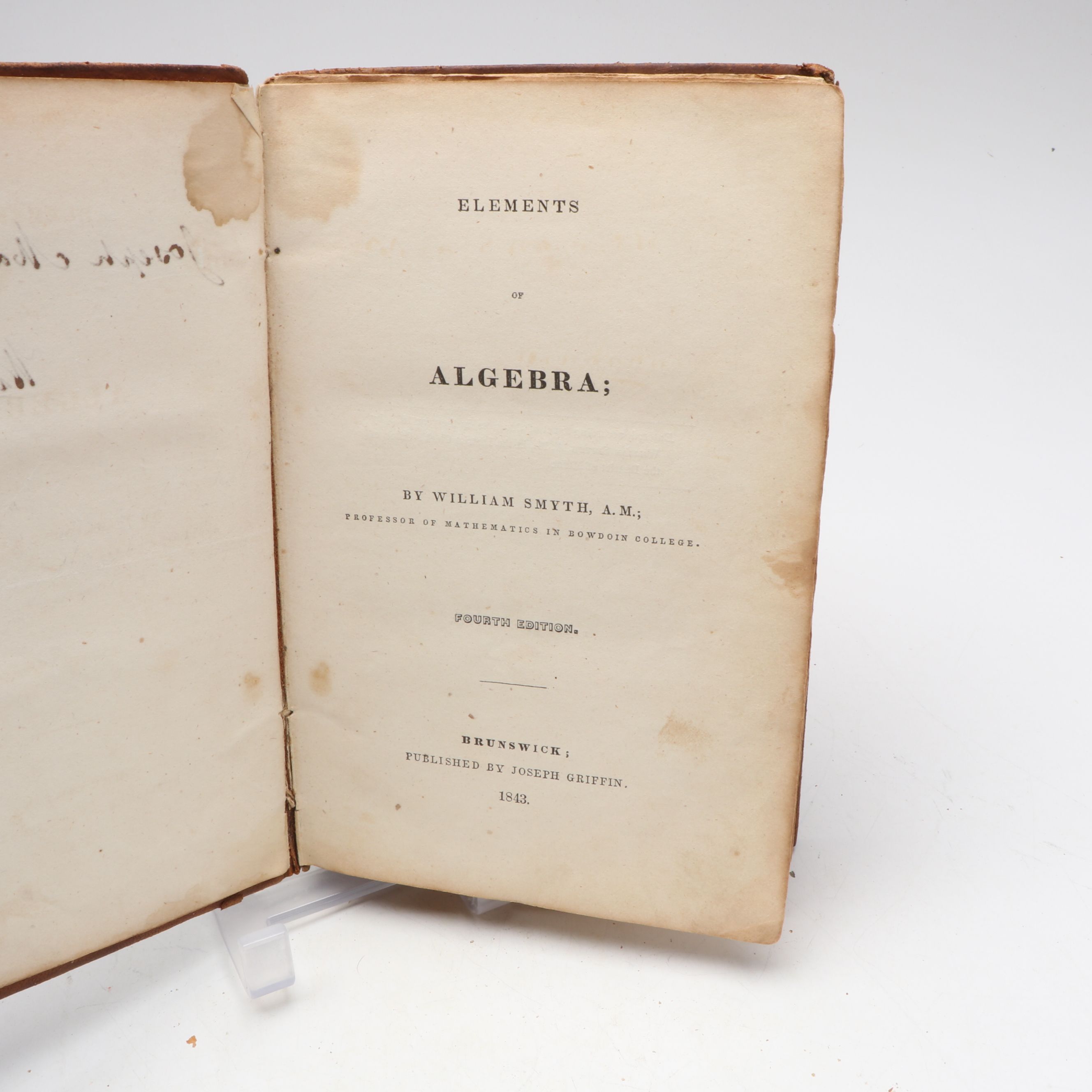 "Elements of Algebra" by William Smyth, 1843