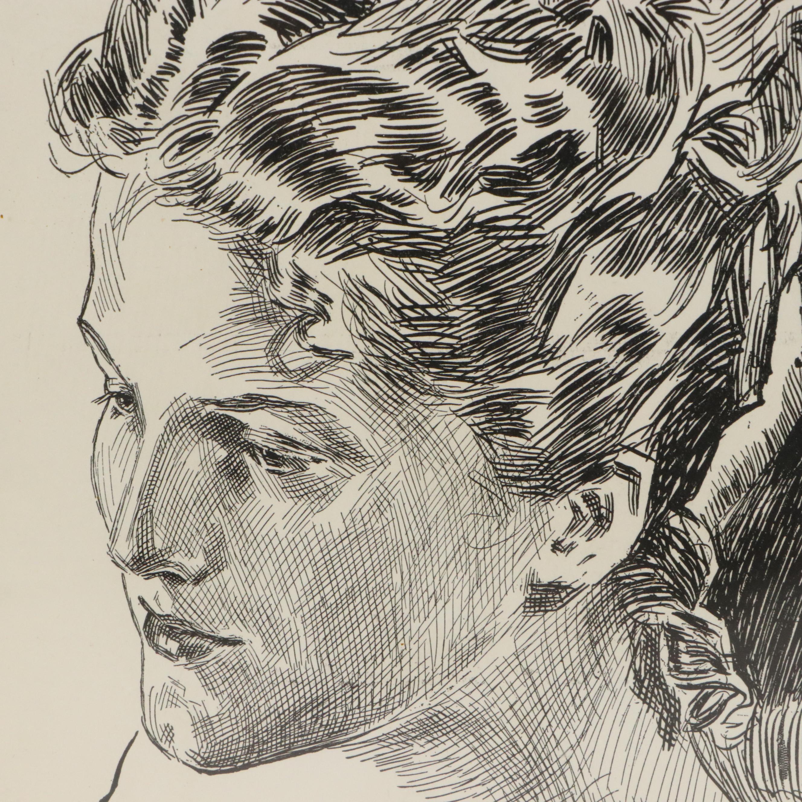 After Charles Dana Gibson Lithographs "A First Night" and More, Mid-20th Century