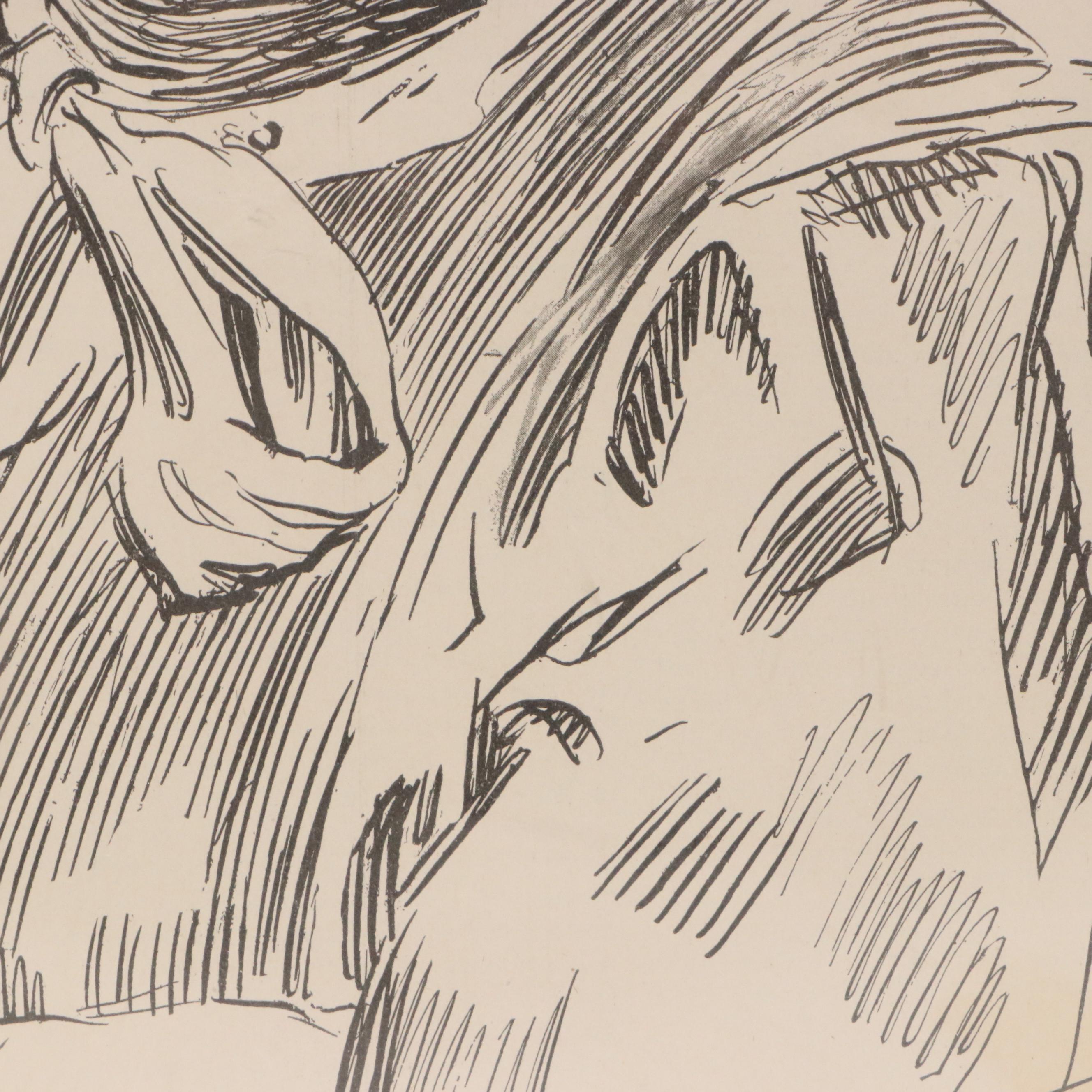 After Charles Dana Gibson Lithographs "A First Night" and More, Mid-20th Century