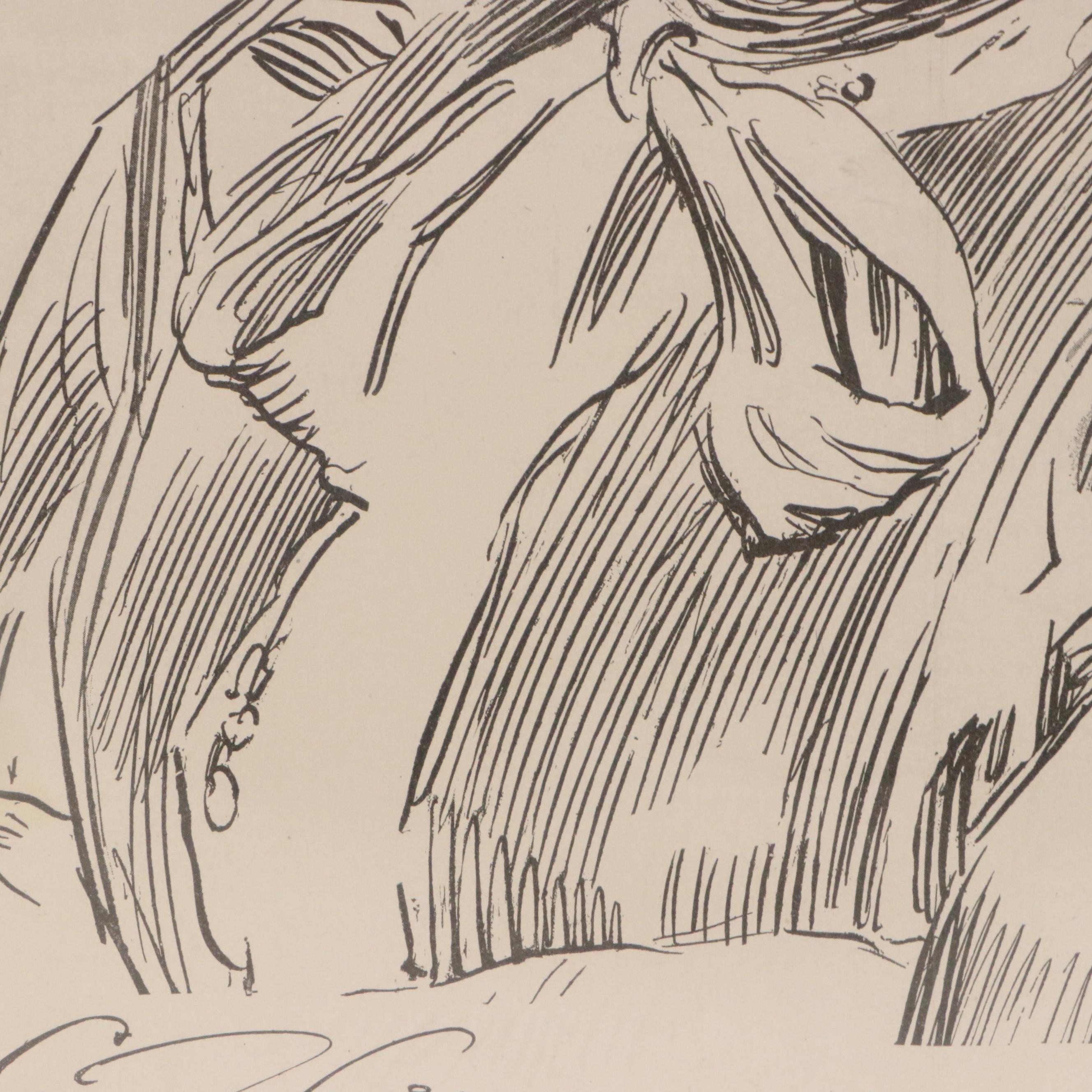 After Charles Dana Gibson Lithographs "A First Night" and More, Mid-20th Century