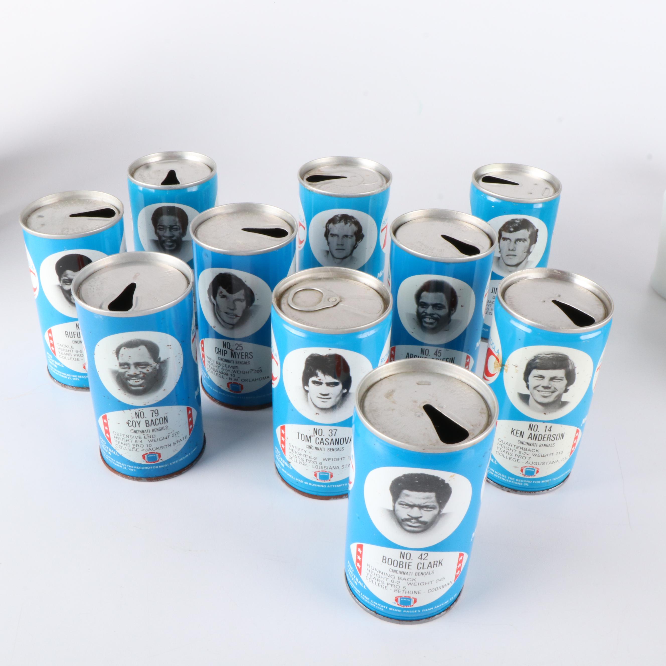 Starting Lineup Figures with Sports Pins, RC Cola Cans, and More