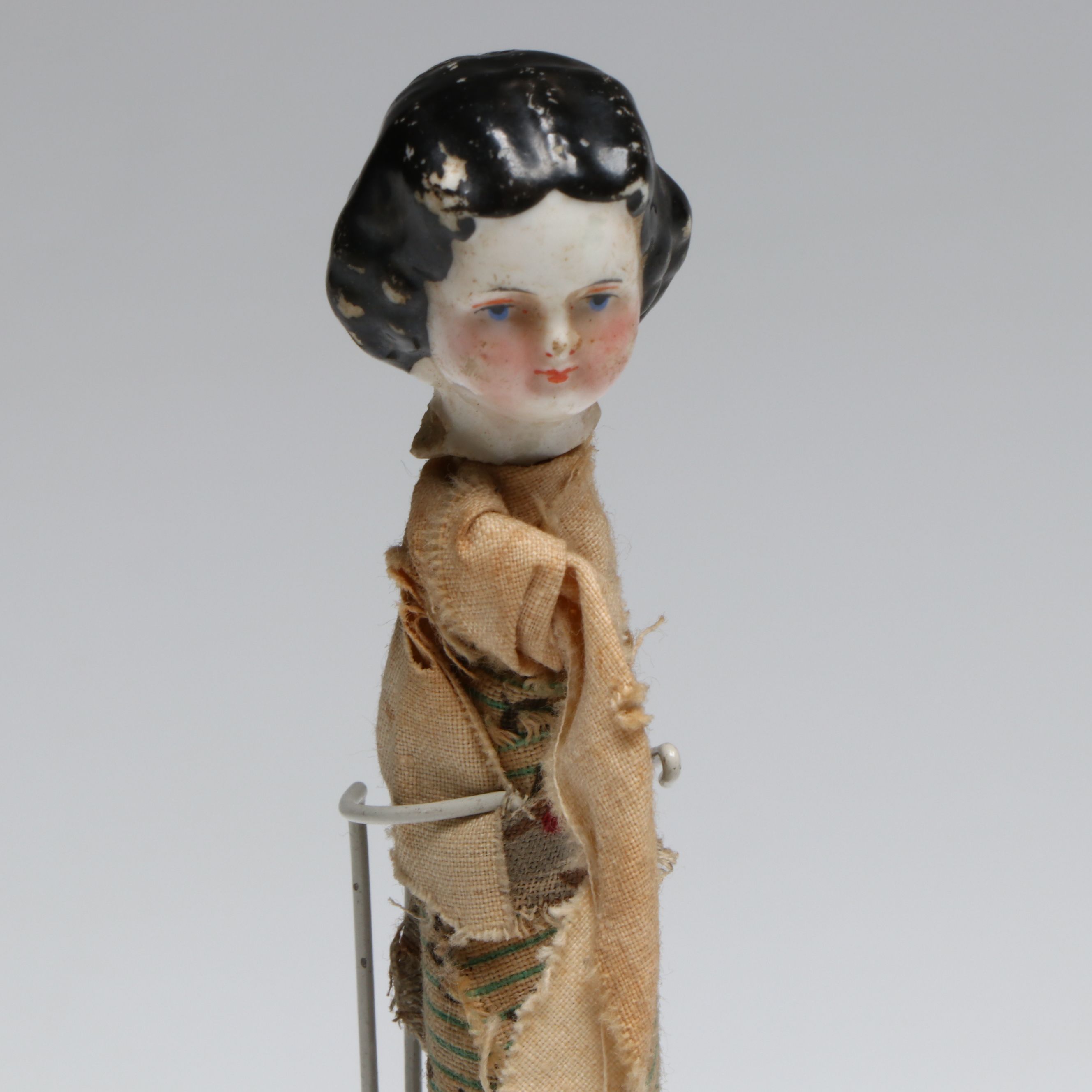 Ceramic Doll with Porcelain Doll Head