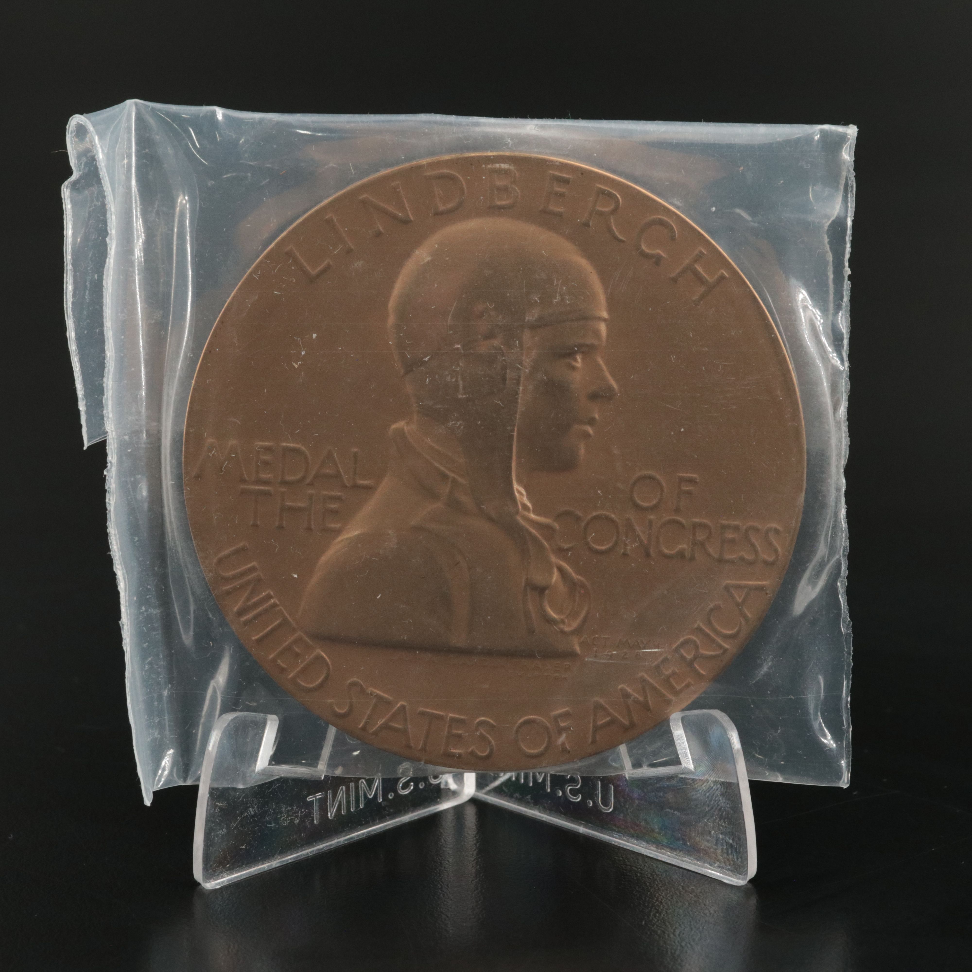 1928 Lindbergh Bronze Medal of Congress