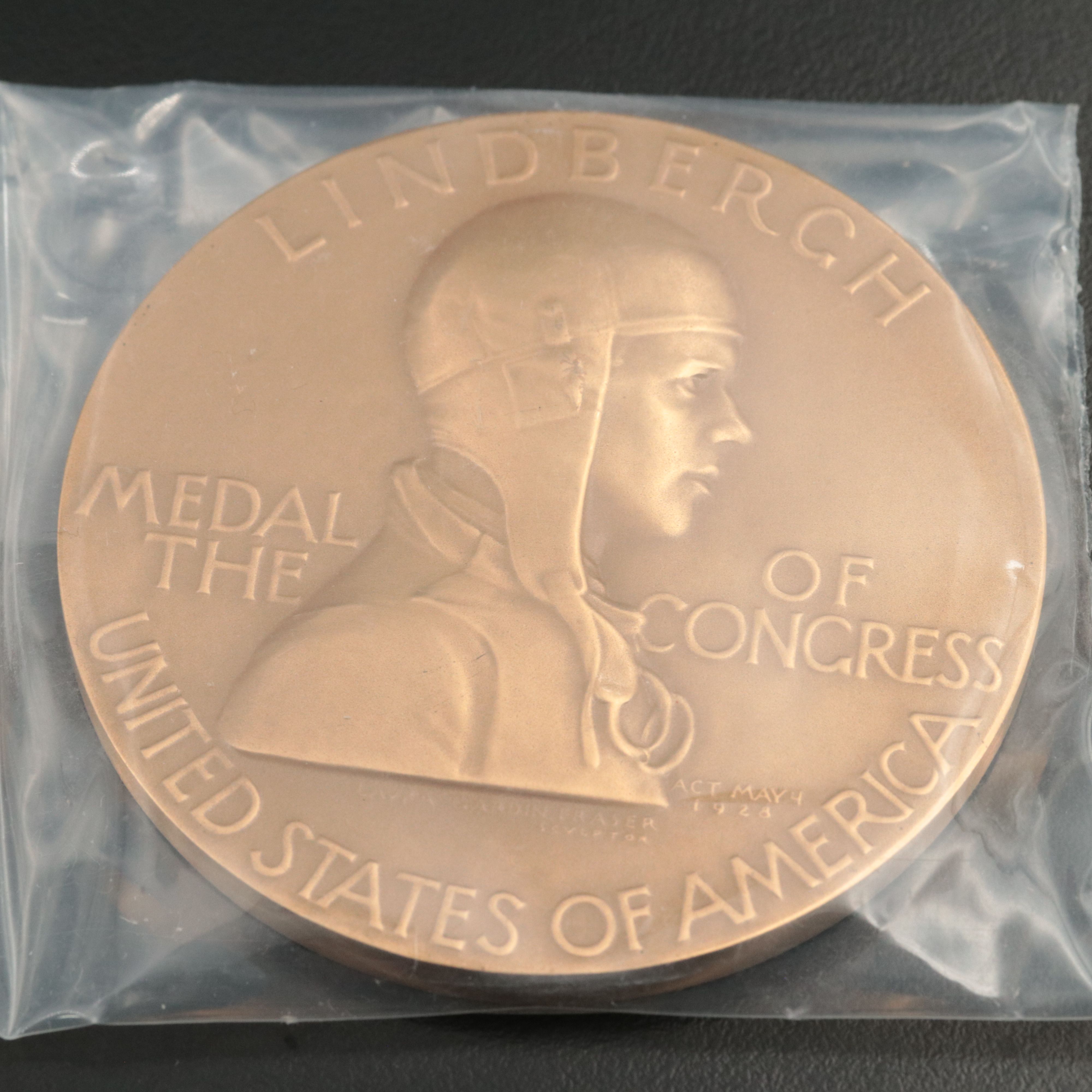 1928 Lindbergh Bronze Medal of Congress
