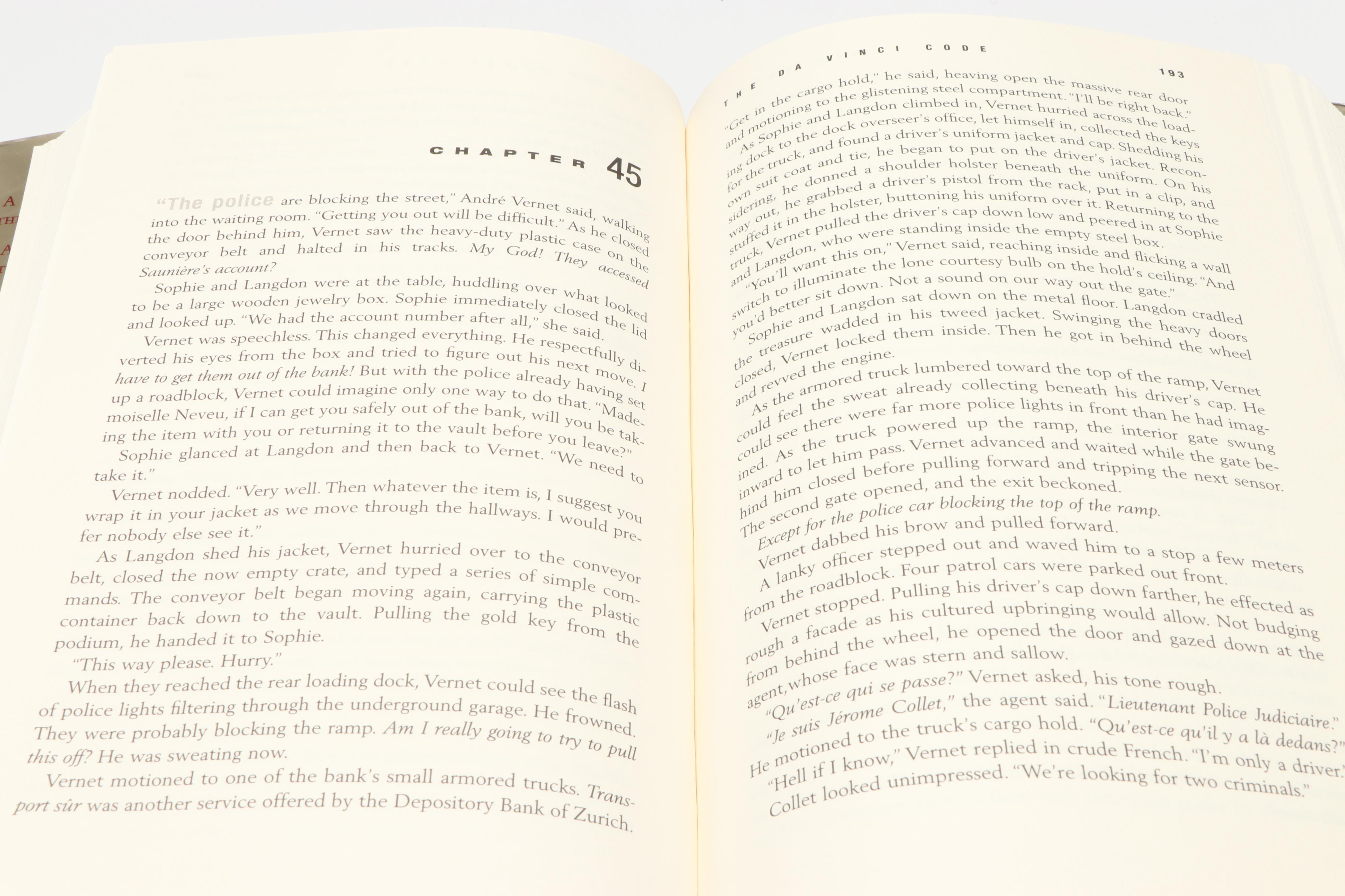 Signed First Printing "The Da Vinci Code" by Dan Brown, 2003