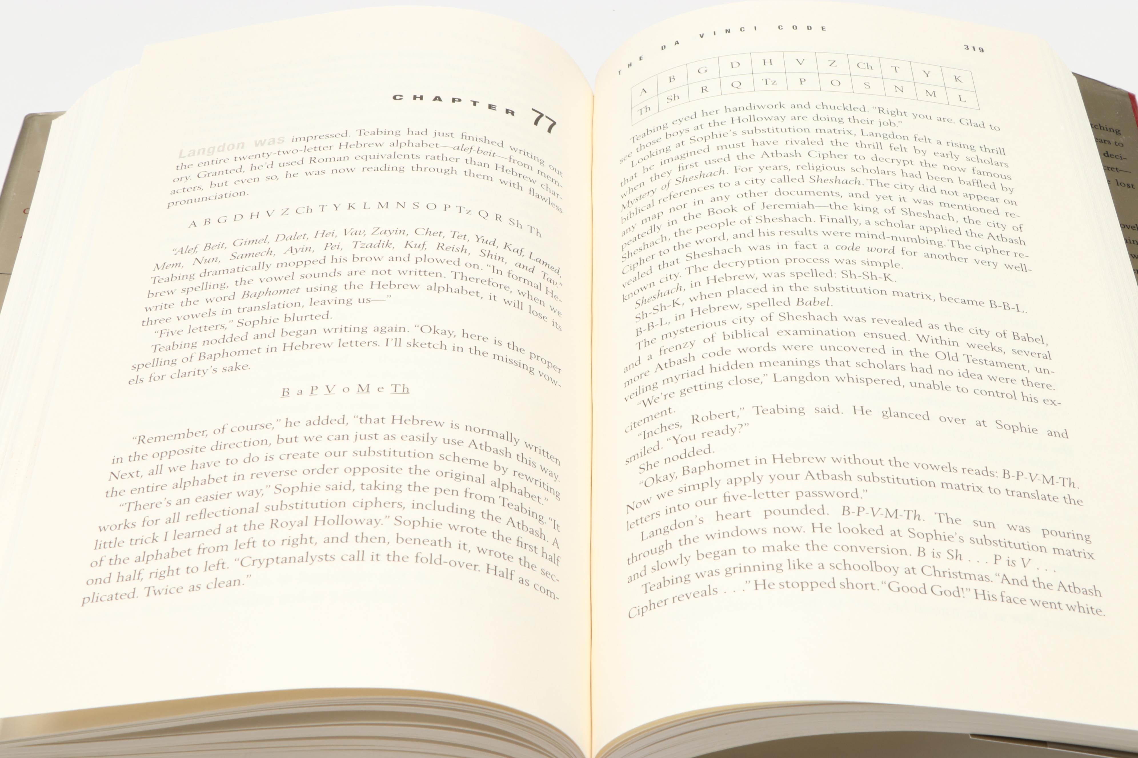 Signed First Printing "The Da Vinci Code" by Dan Brown, 2003