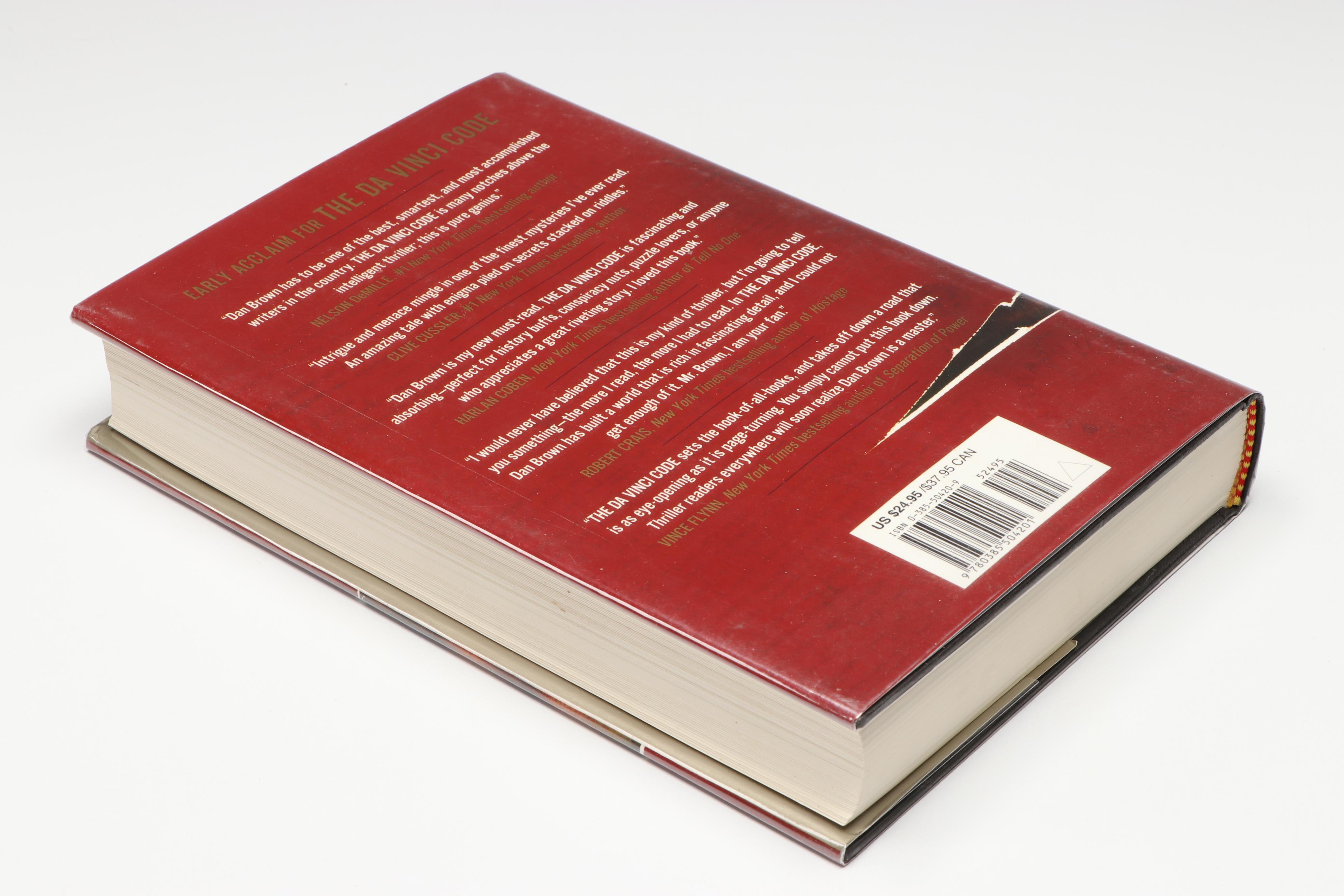 Signed First Printing "The Da Vinci Code" by Dan Brown, 2003