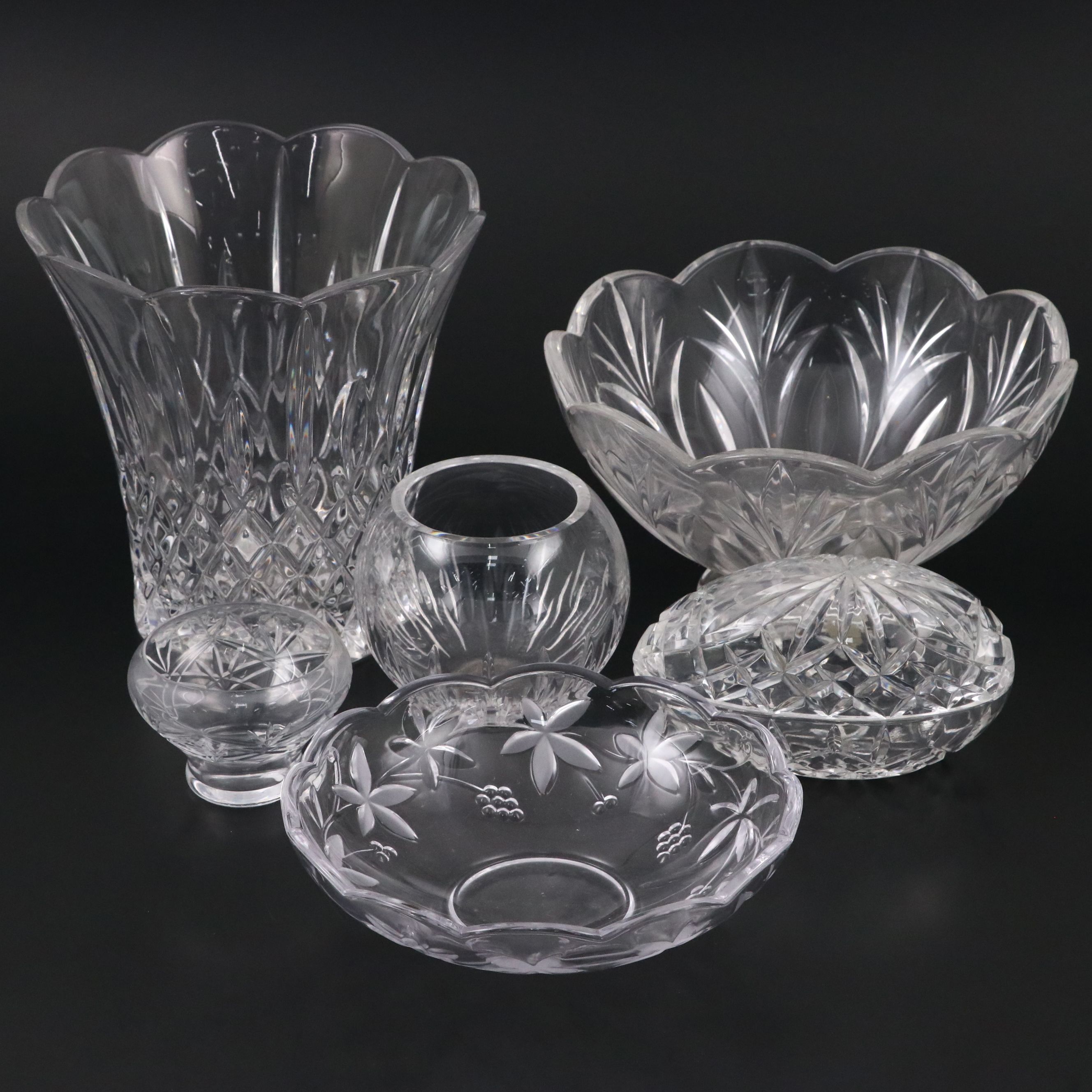 Vera Wang Wedgwood Crystal Rose Bowl and More Table Accessories