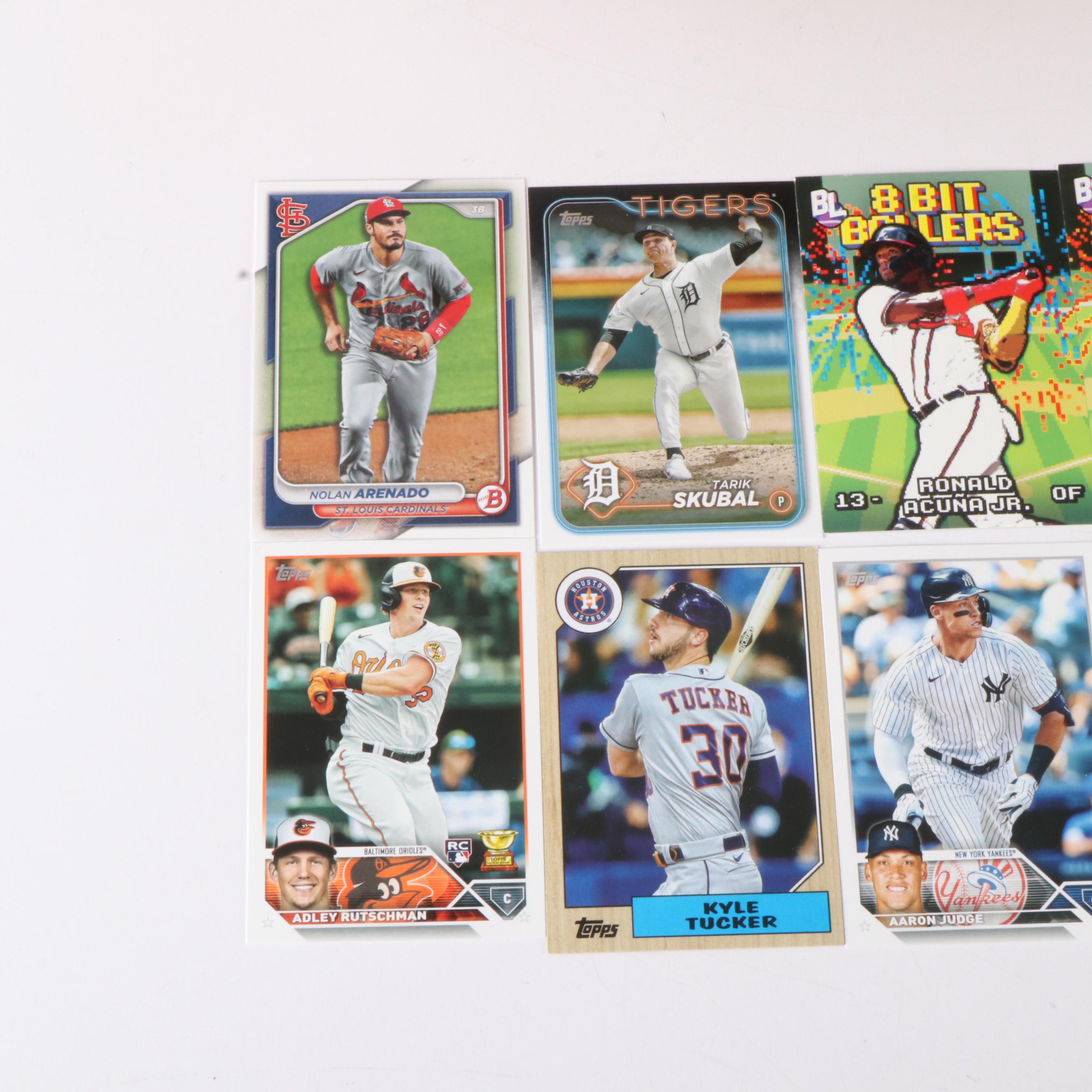 Bowman with Other Sports Cards Featuring Derek Jeter, Aaron Judge, & More 2020s