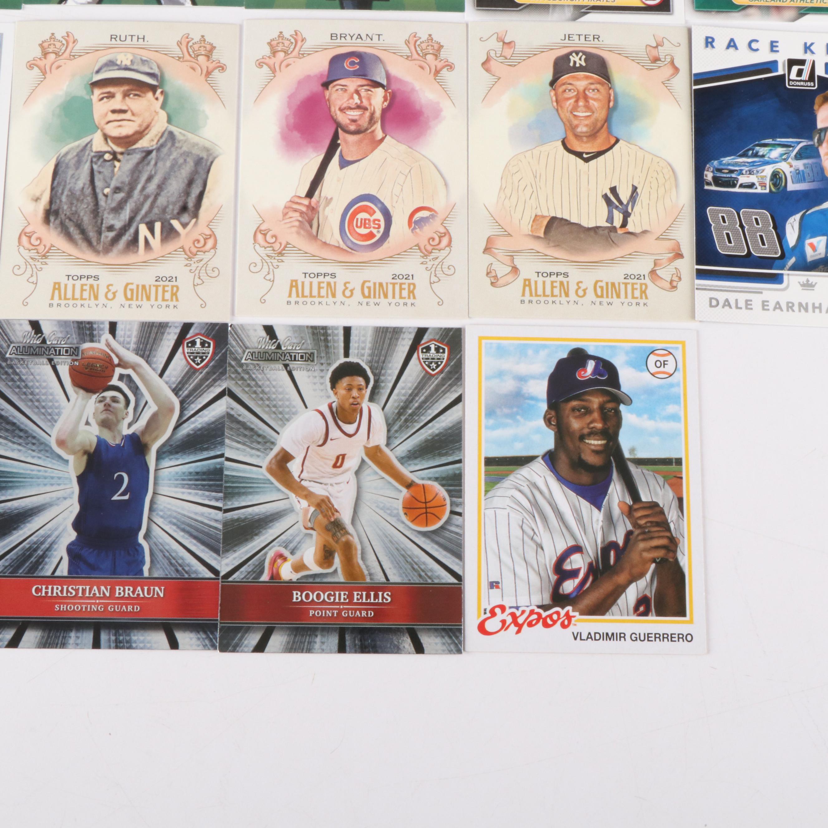 Bowman with Other Sports Cards Featuring Derek Jeter, Aaron Judge, & More 2020s