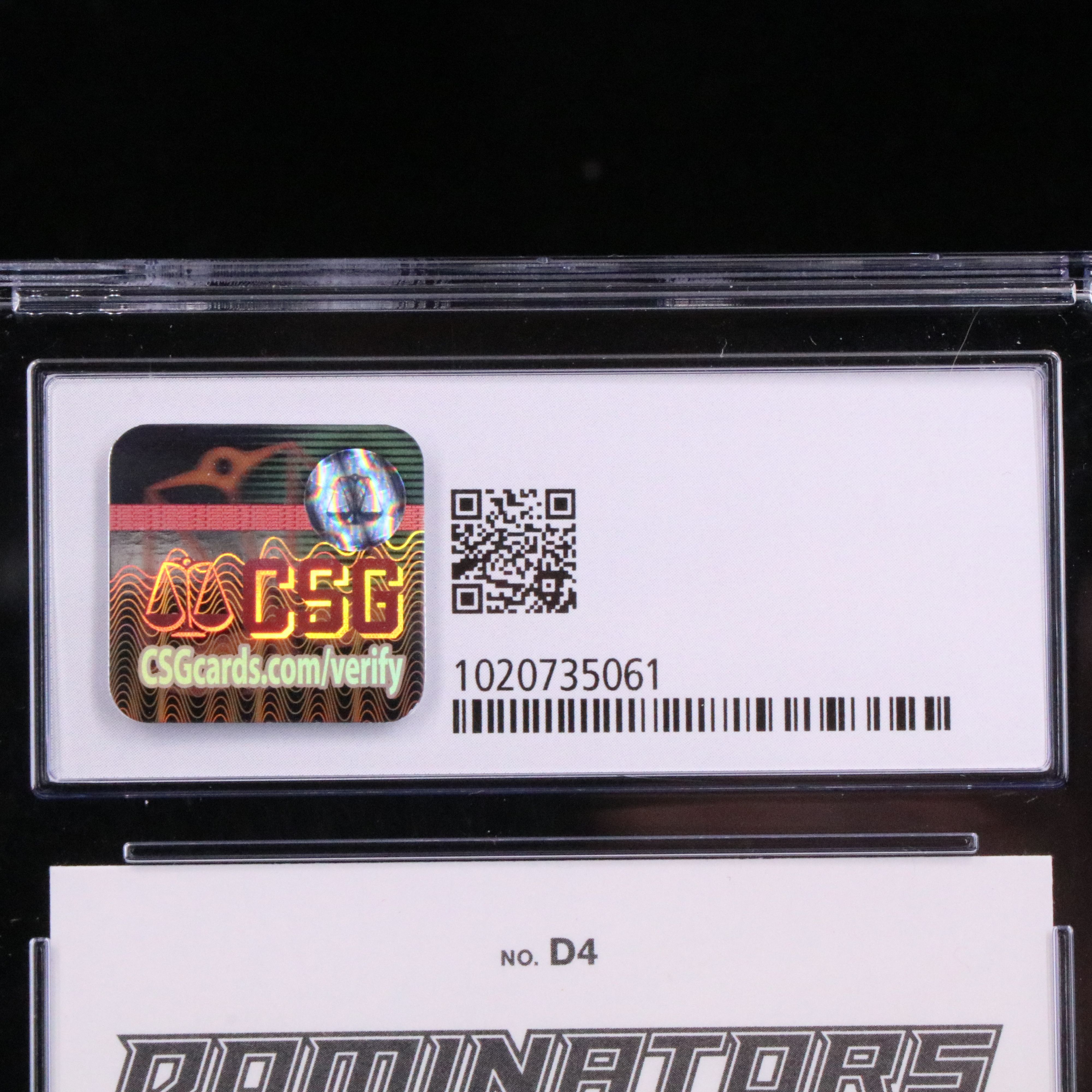 2021 Donruss Josh Alllen Dominators Buffalo Bills Football Card Graded CSG 10