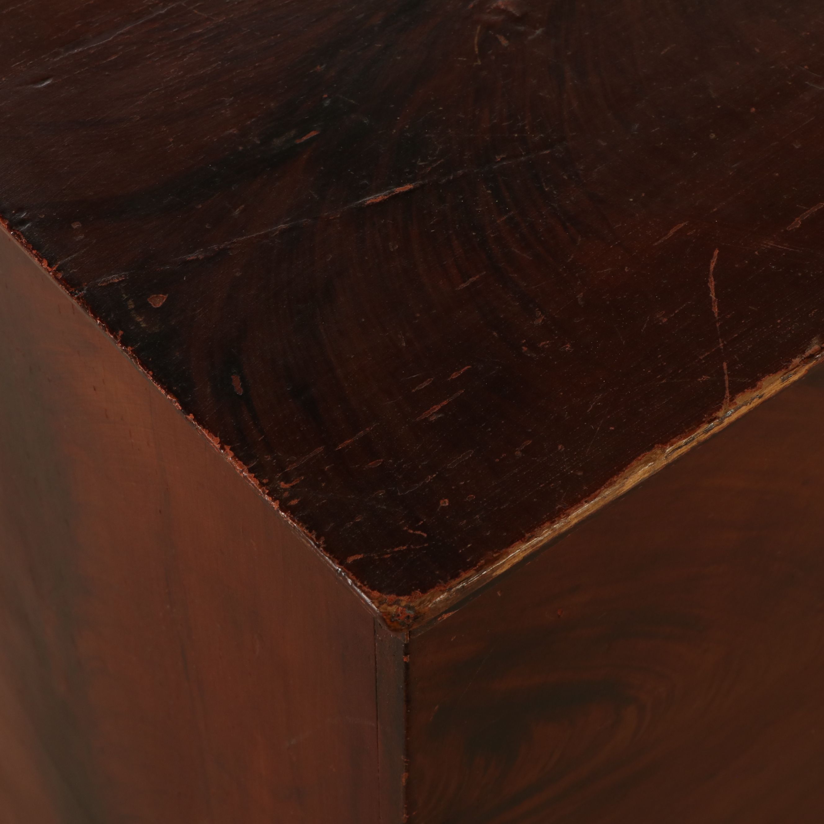 Antique Grain Painted Mule Chest