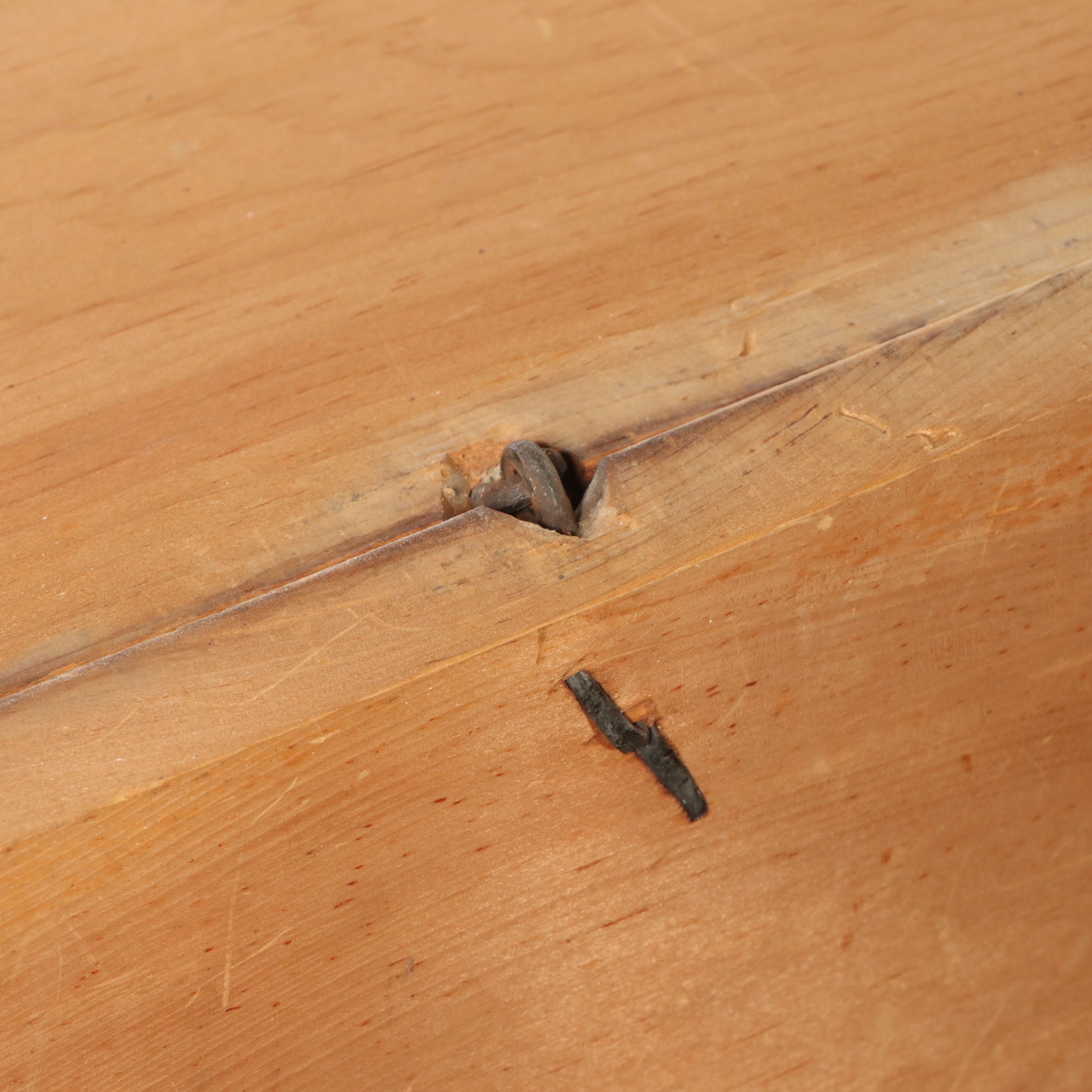 Antique Grain Painted Mule Chest