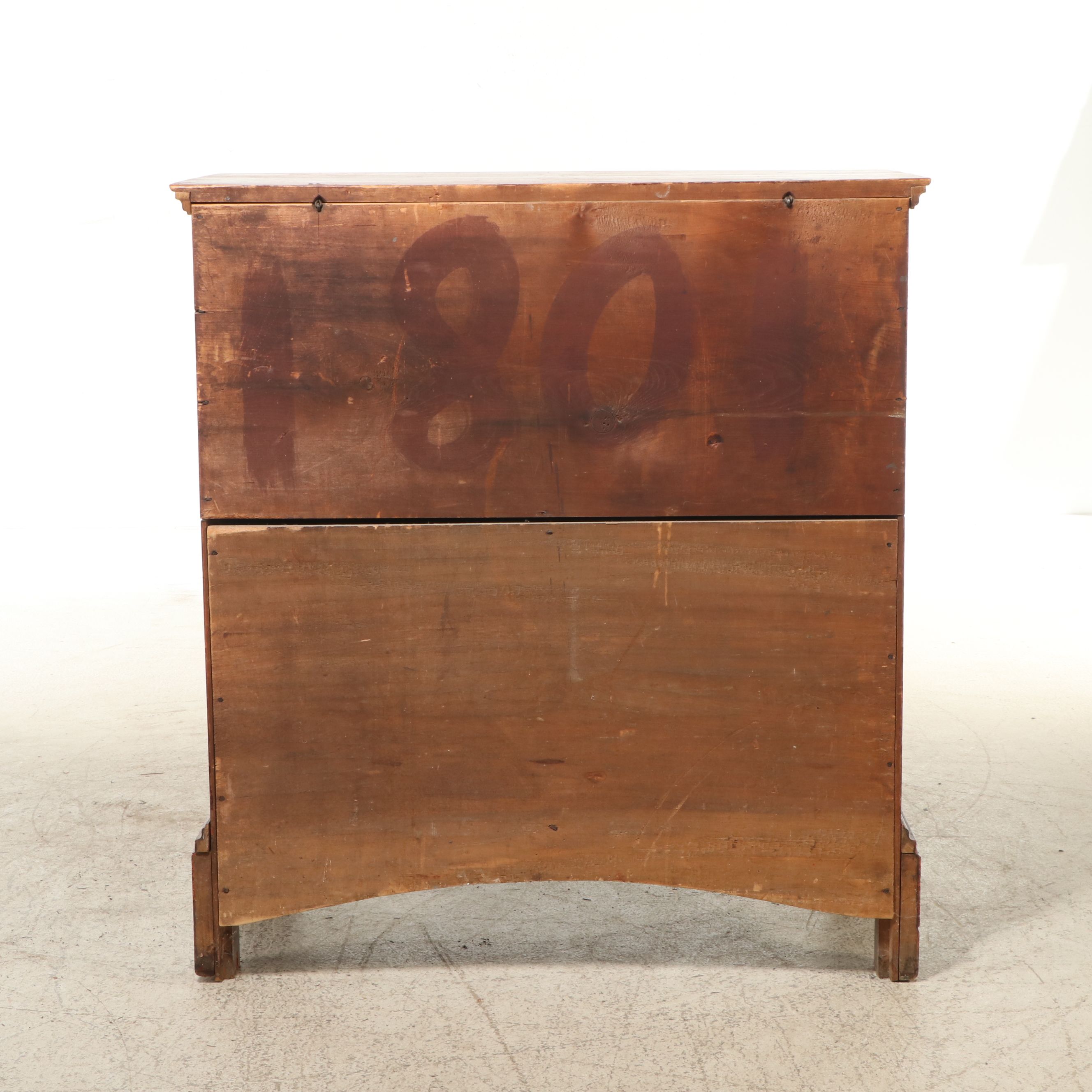 Antique Grain Painted Mule Chest