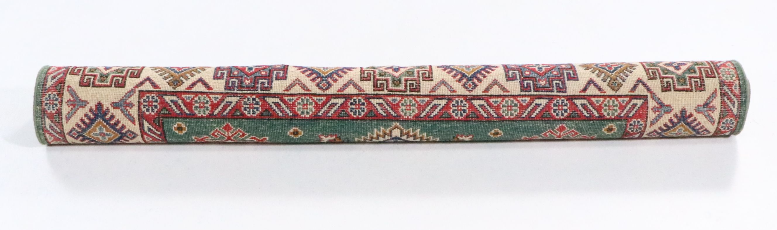 4'11 x 7'1 Hand-Knotted Pakistani Kazak Area Rug