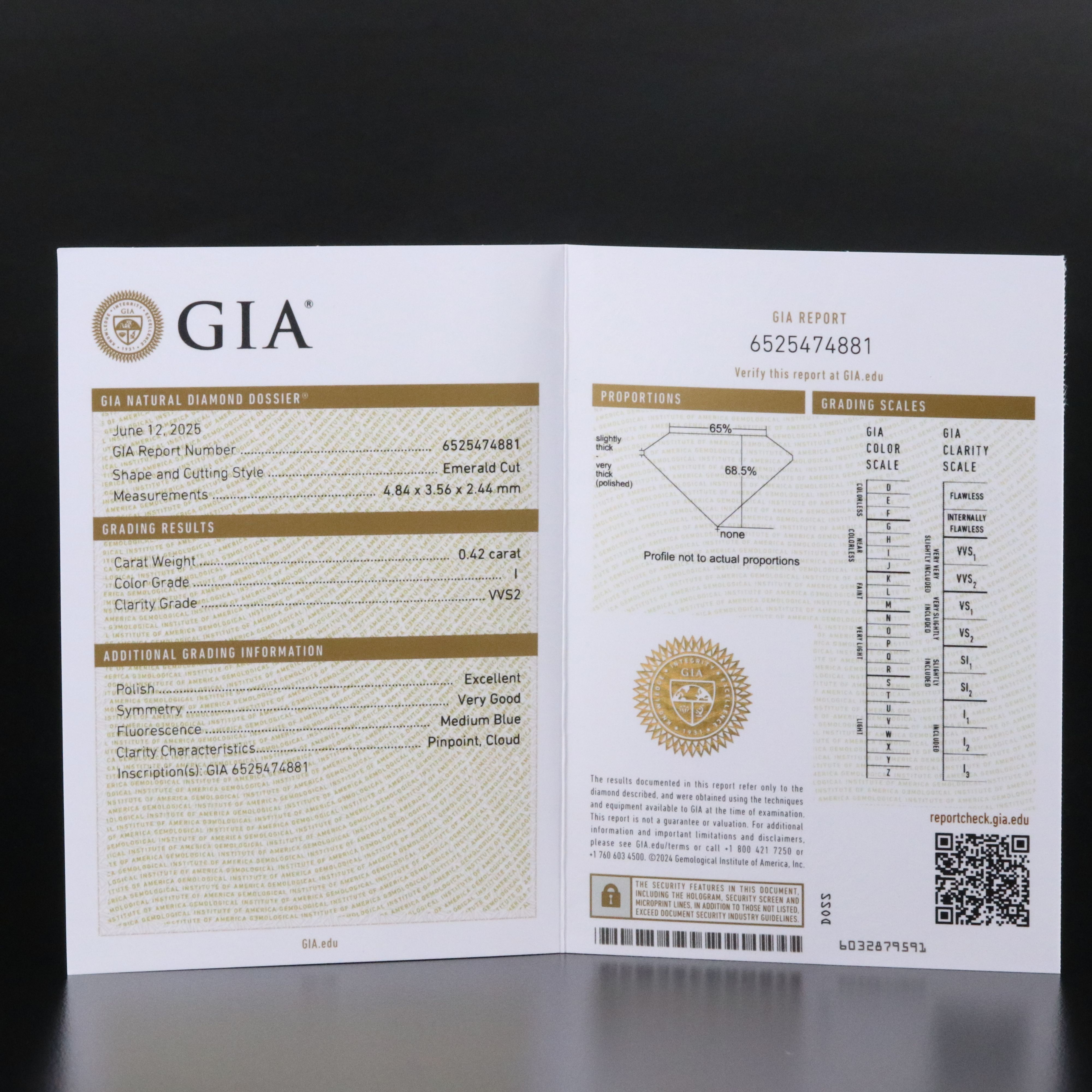 18K 1.82 CTW Diamond Ring with GIA Reports