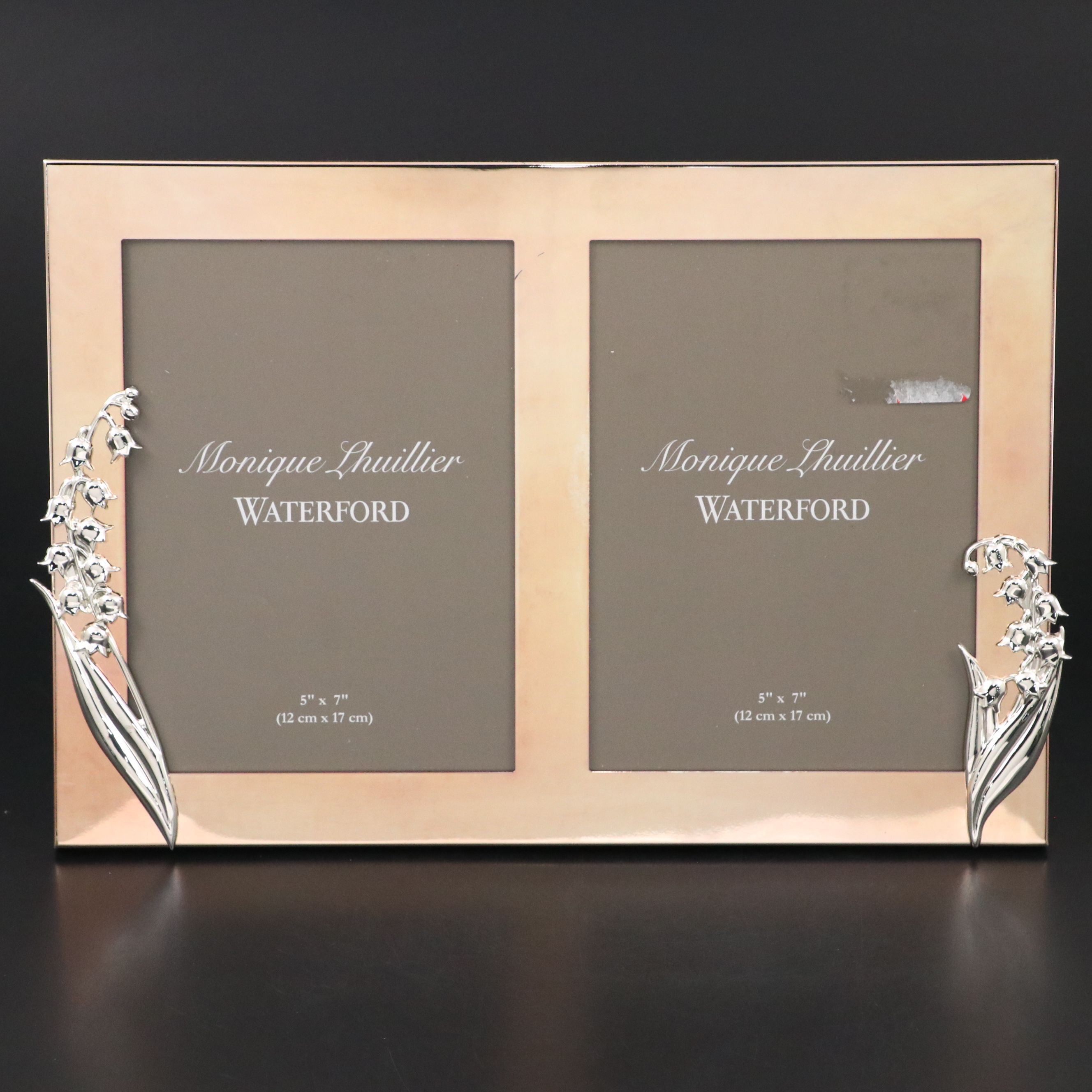 Monique Lhuillier for Waterford "Modern Love" Flutes with Double Frame