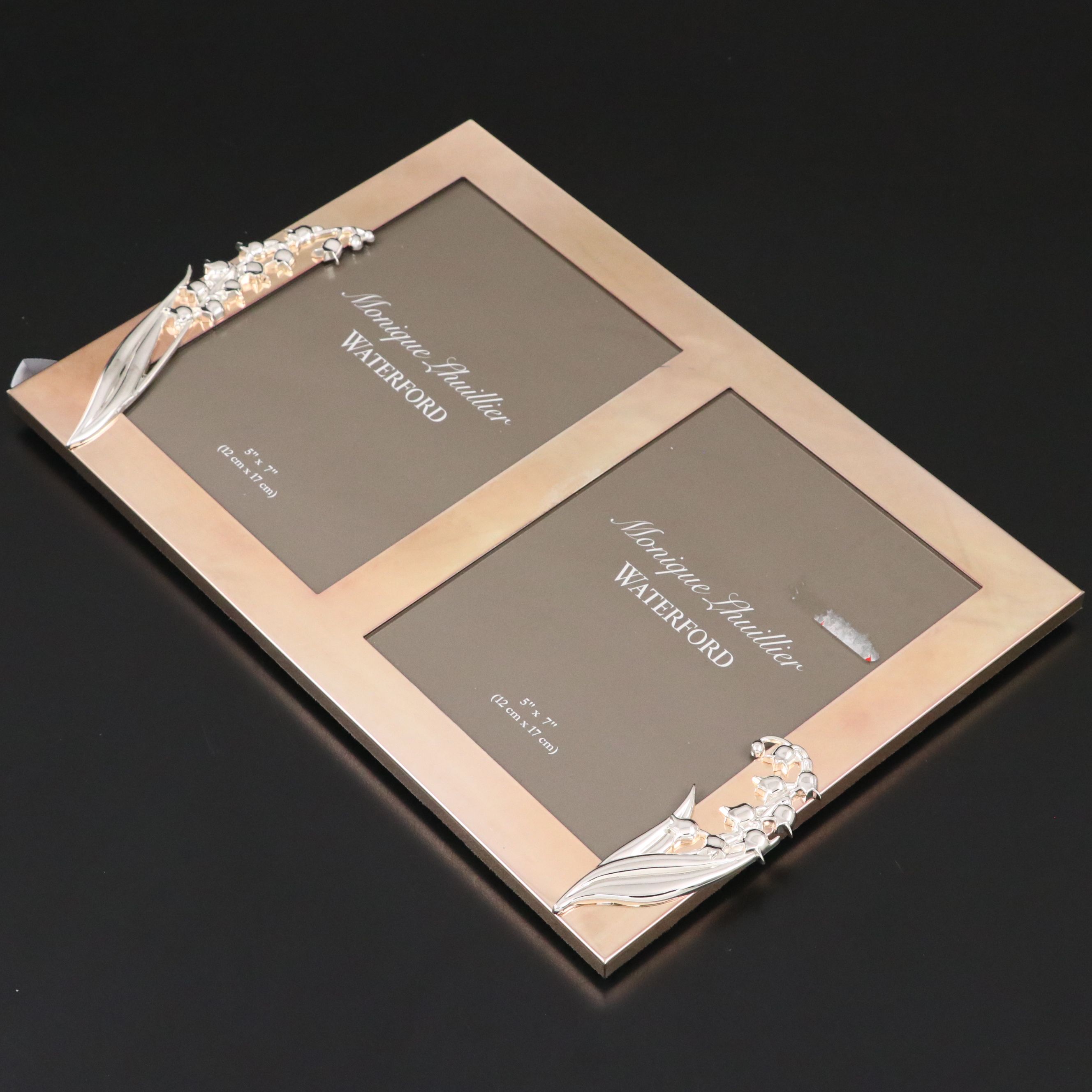 Monique Lhuillier for Waterford "Modern Love" Flutes with Double Frame