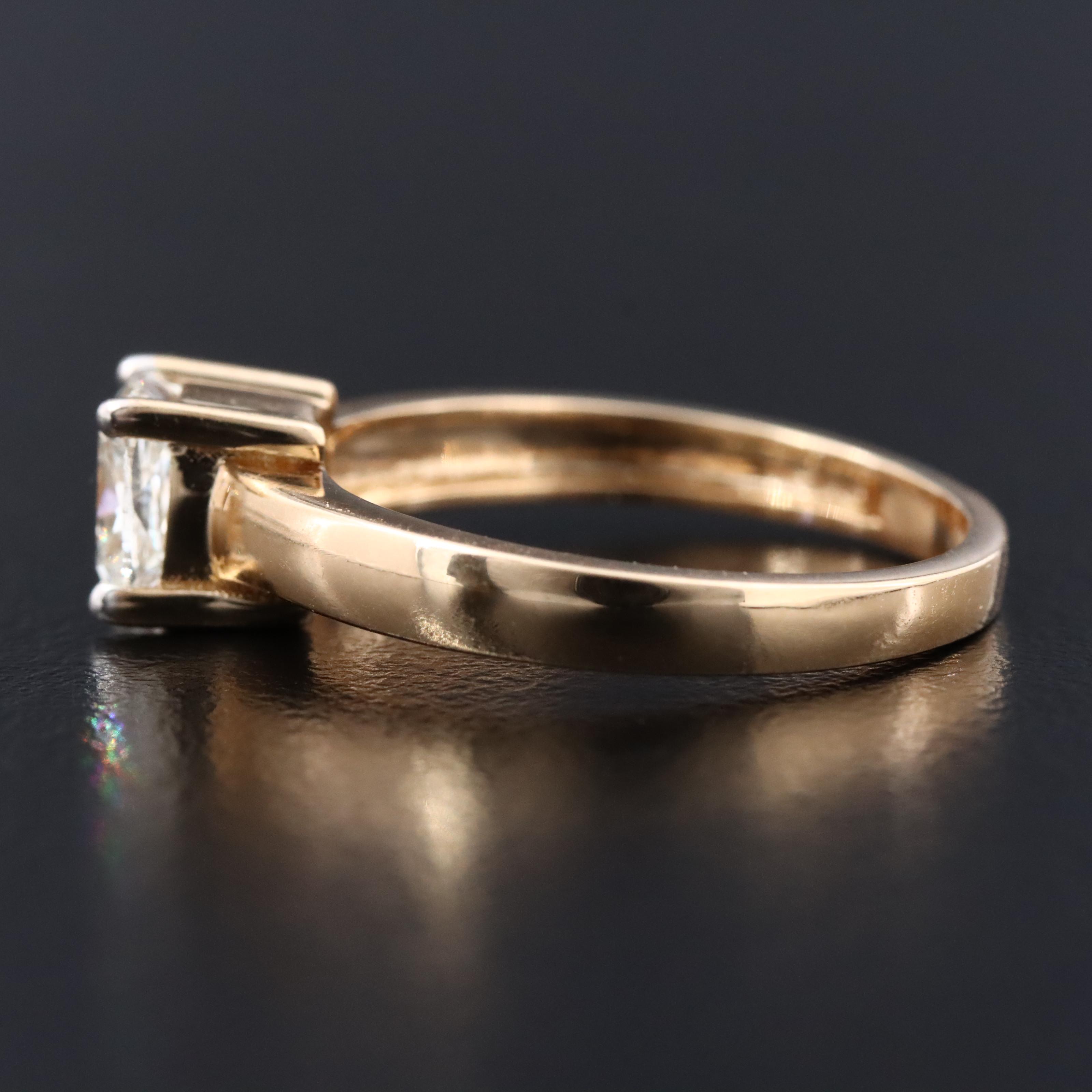 18K 1.00 CTW Diamond Solitaire Ring with GIA Report