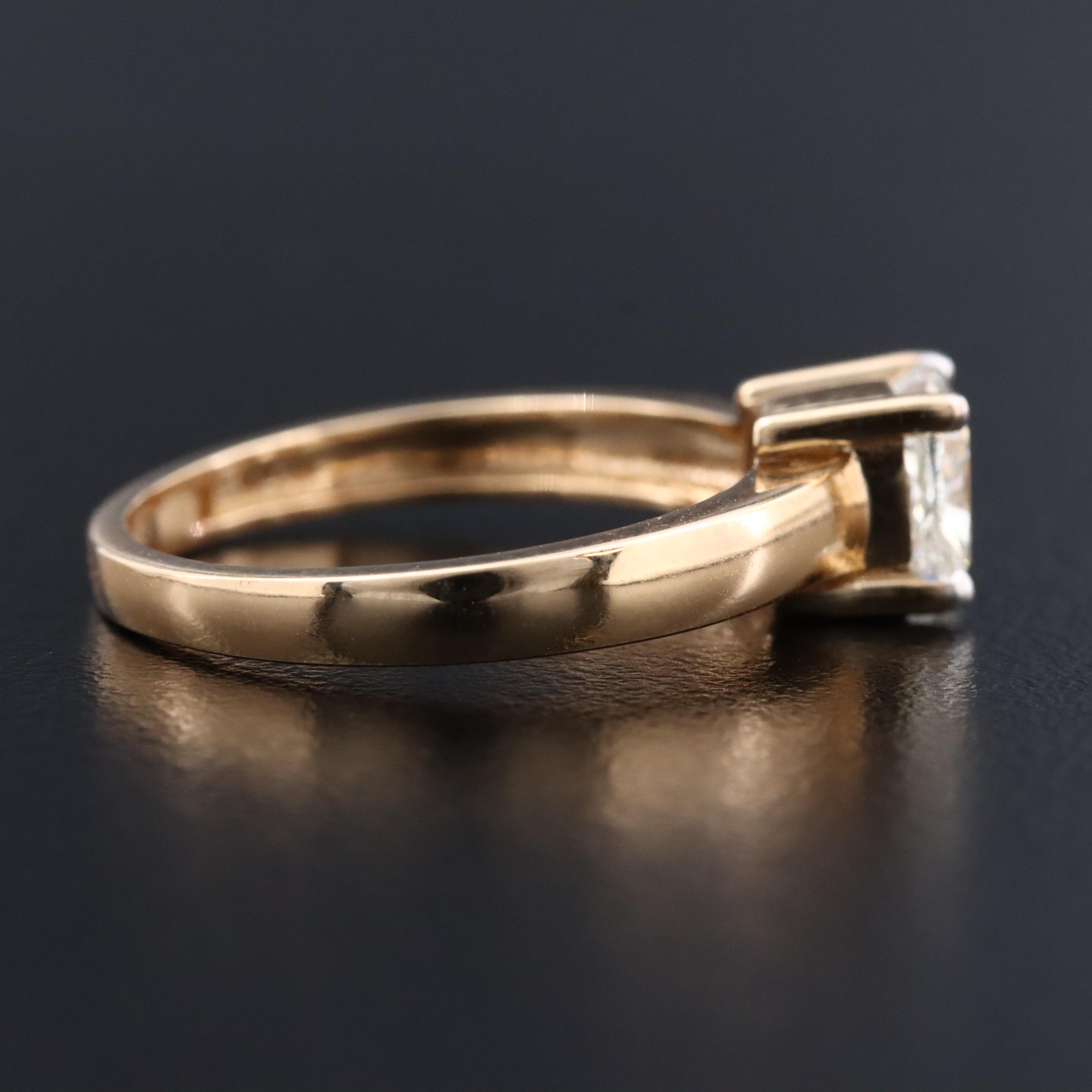 18K 1.00 CTW Diamond Solitaire Ring with GIA Report