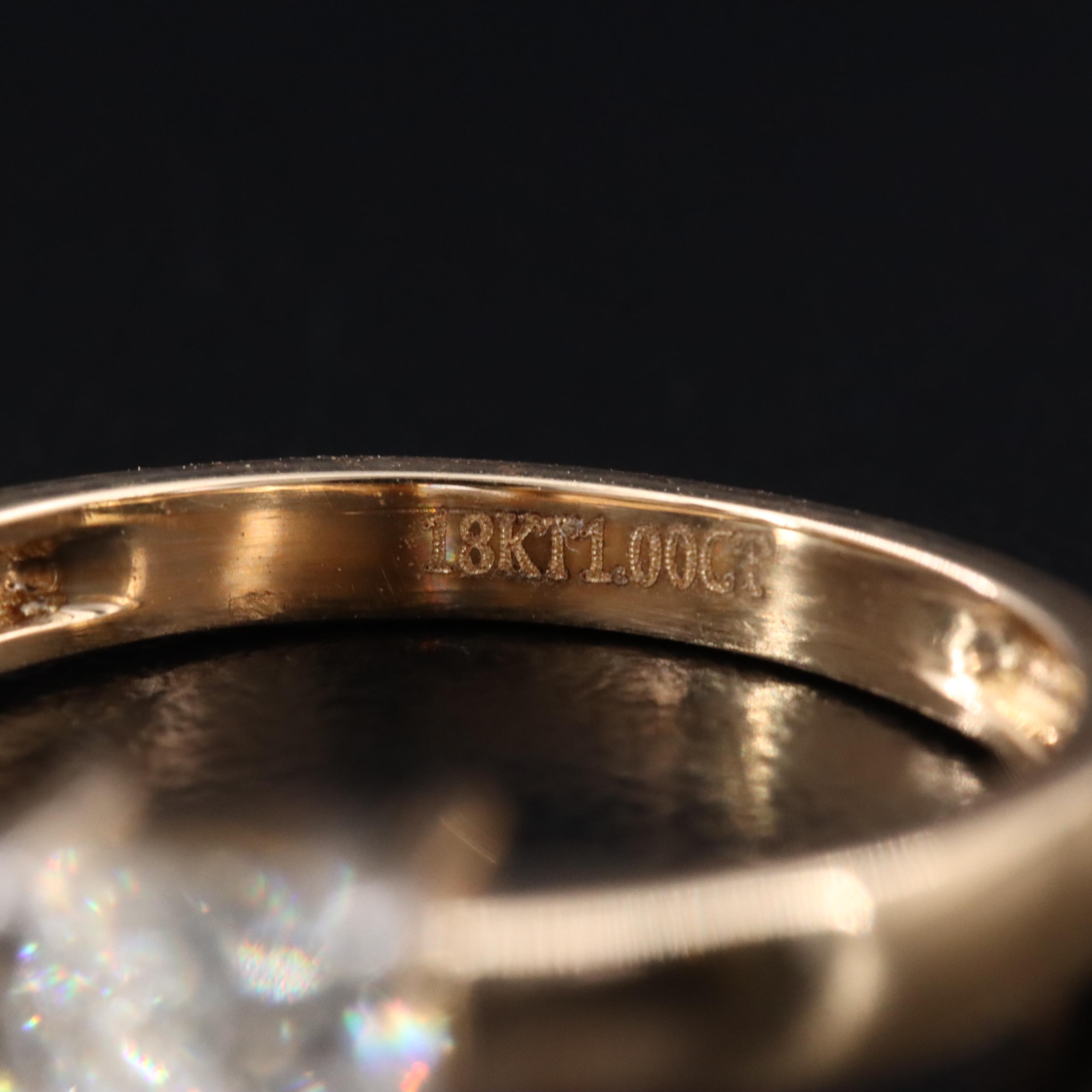 18K 1.00 CTW Diamond Solitaire Ring with GIA Report