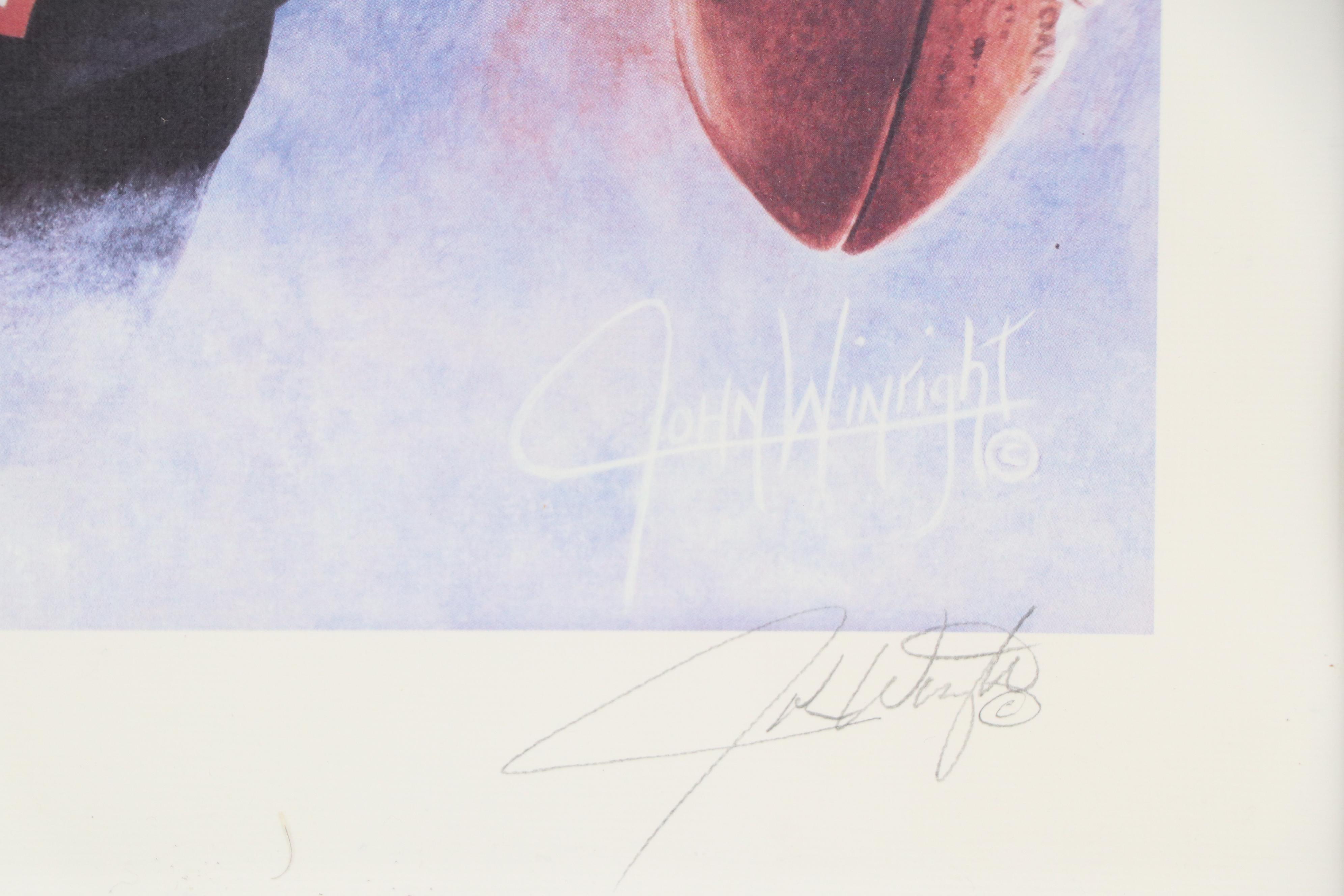 John Winright Bengals Offset Lithograph "Eighty + Seven = Six," 1986