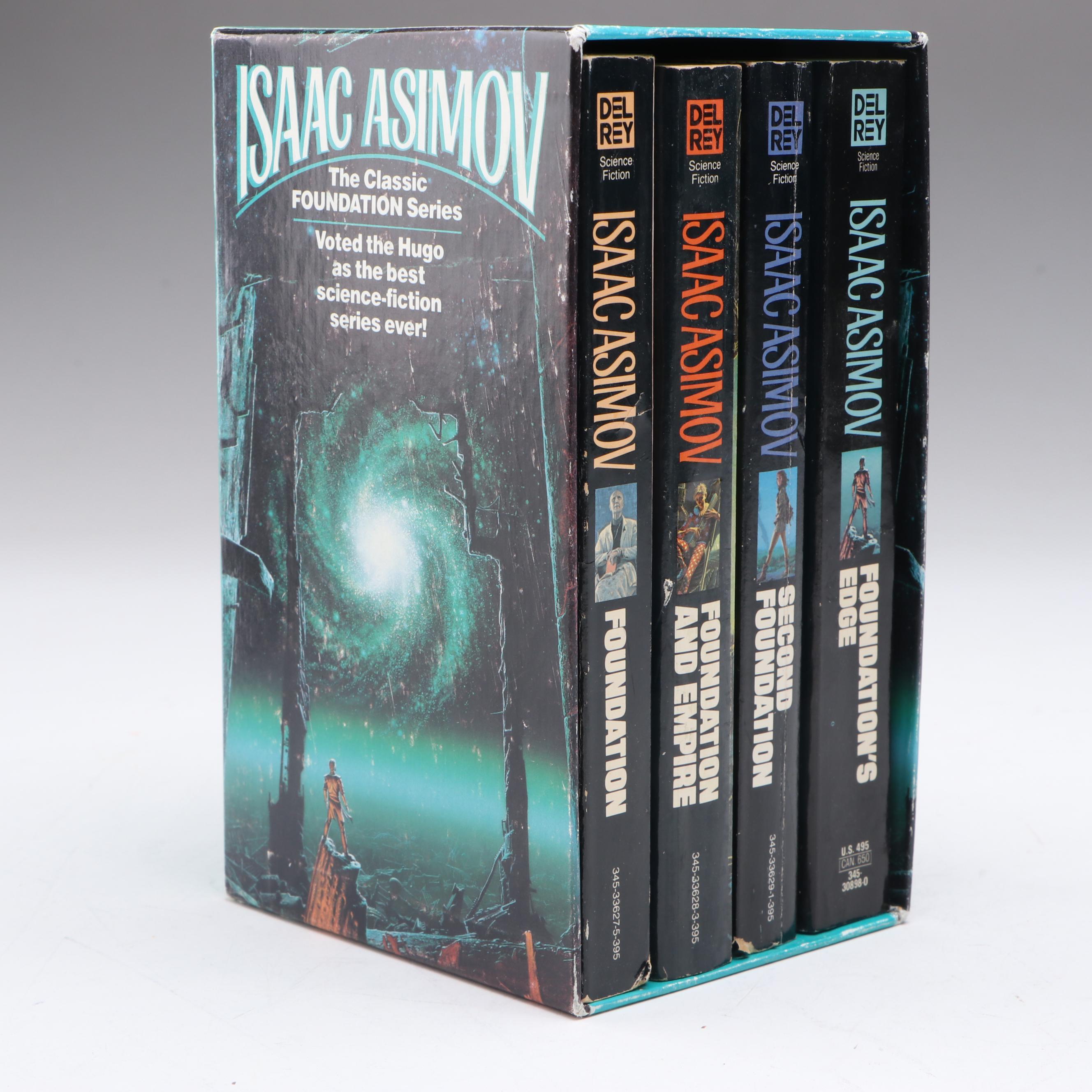 "Foundation Series" Four-Volume Box Set by Isaac Asimov, 1980s