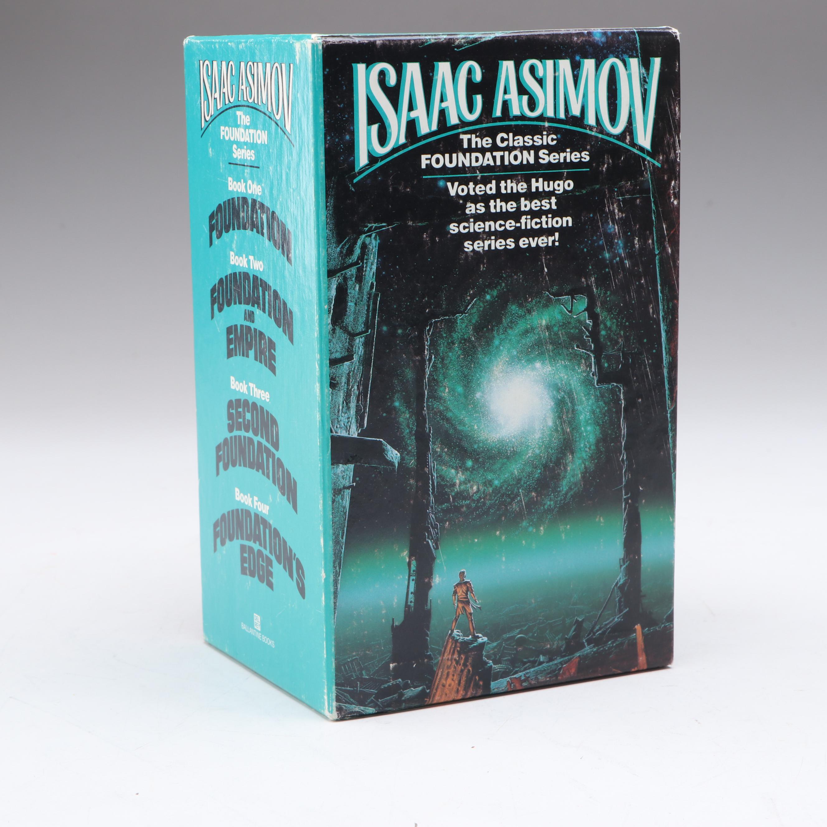 "Foundation Series" Four-Volume Box Set by Isaac Asimov, 1980s