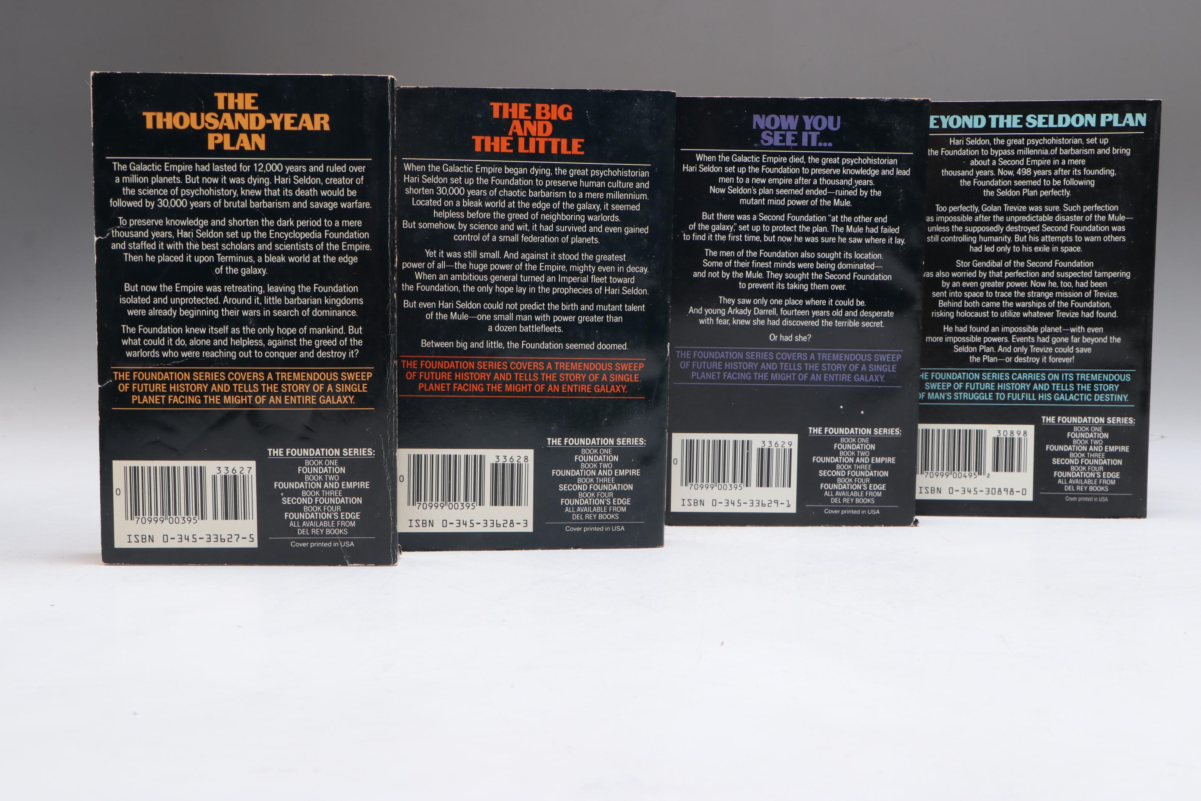 "Foundation Series" Four-Volume Box Set by Isaac Asimov, 1980s