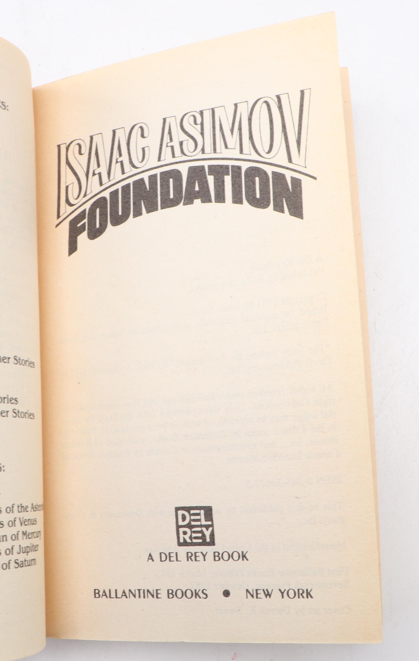 "Foundation Series" Four-Volume Box Set by Isaac Asimov, 1980s