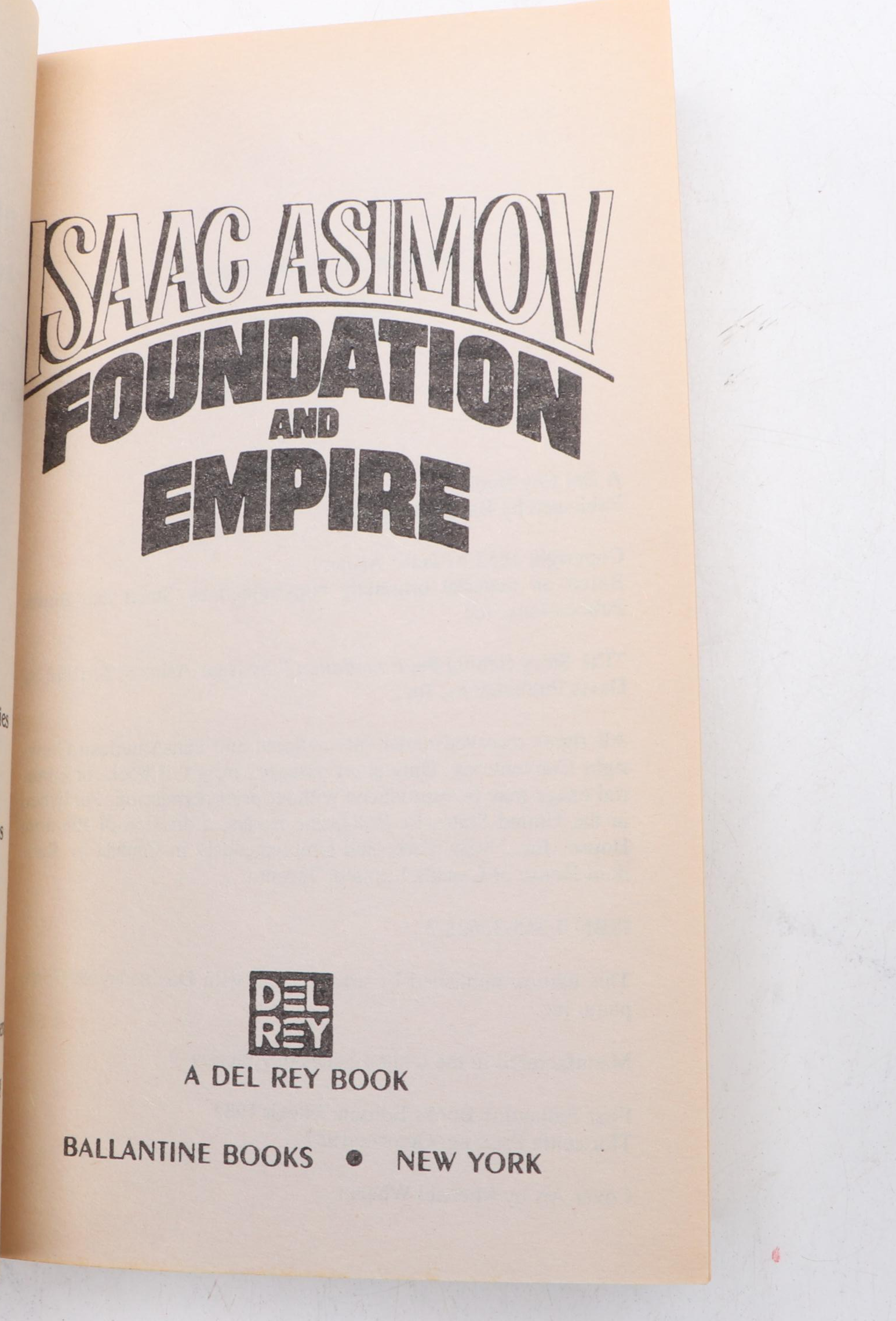 "Foundation Series" Four-Volume Box Set by Isaac Asimov, 1980s
