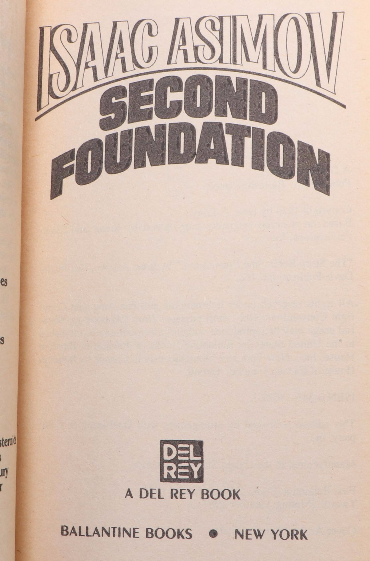 "Foundation Series" Four-Volume Box Set by Isaac Asimov, 1980s